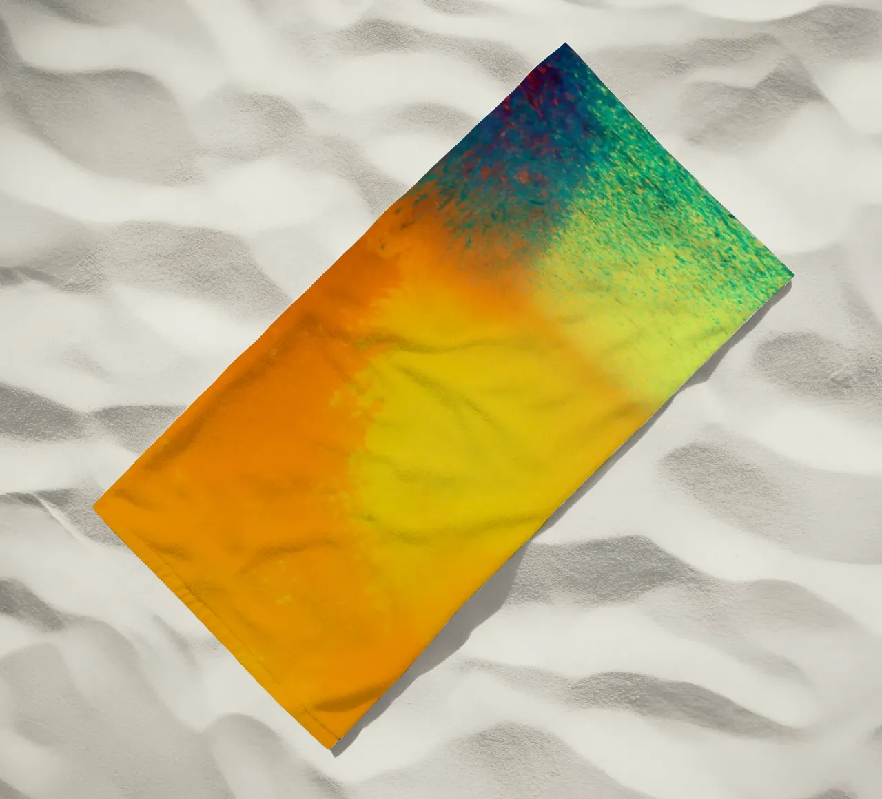 A path in the forest in the fog beach towel by Something for you