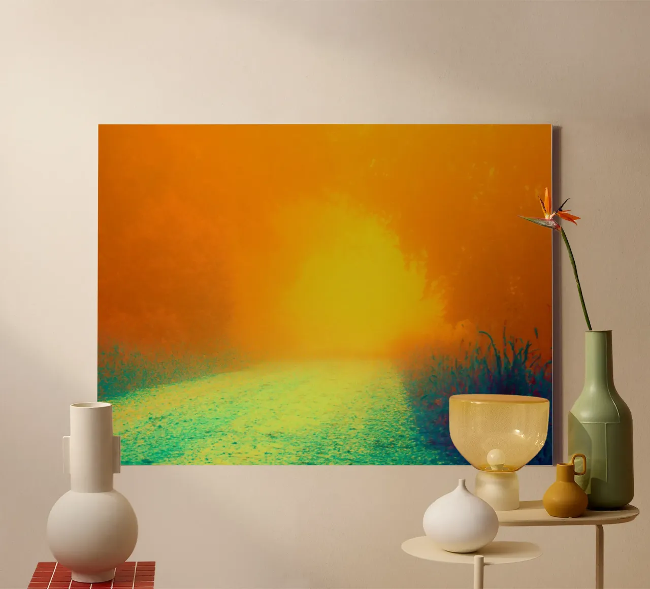 Un chemin dans la forêt dans le brouillard toile de Something for you
