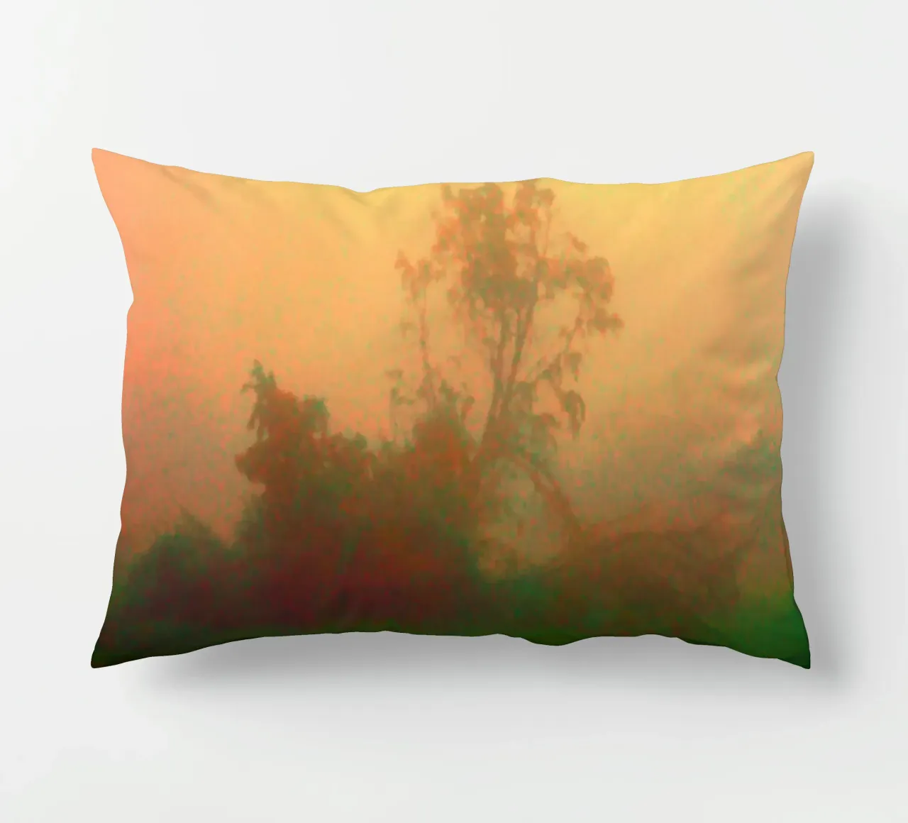 A lonely tree in the fog decorative cushion by Something for you