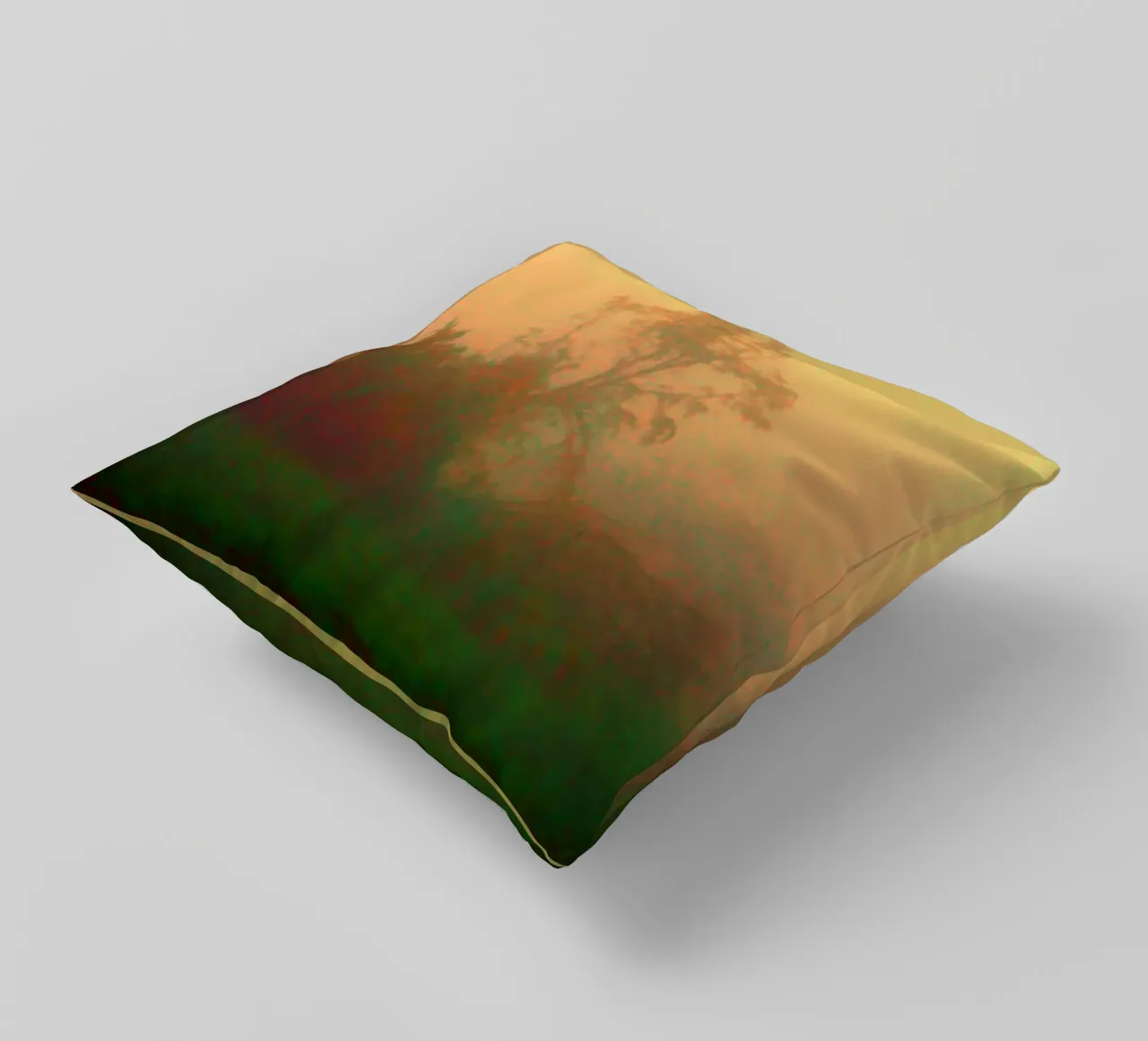 A lonely tree in the fog decorative cushion by Something for you
