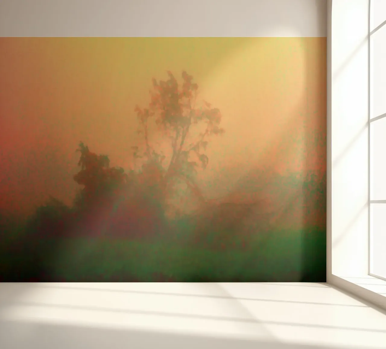 A lonely tree in the fog photo wallpaper by Something for you