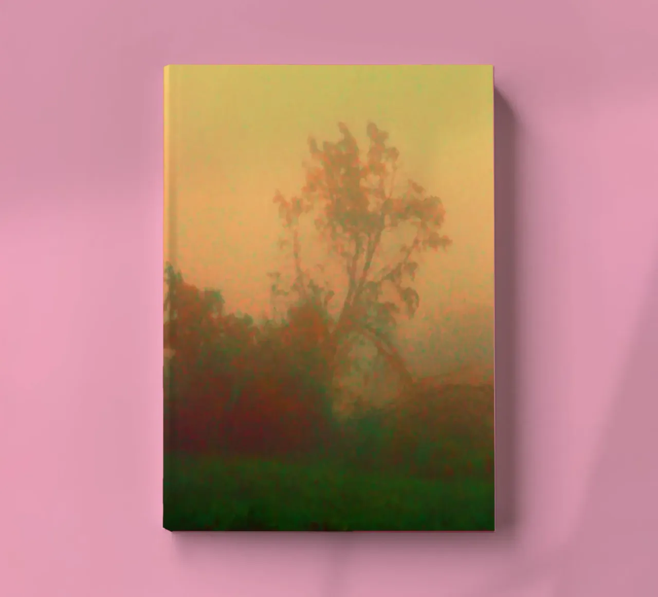 A lonely tree in the fog notebook by Something for you