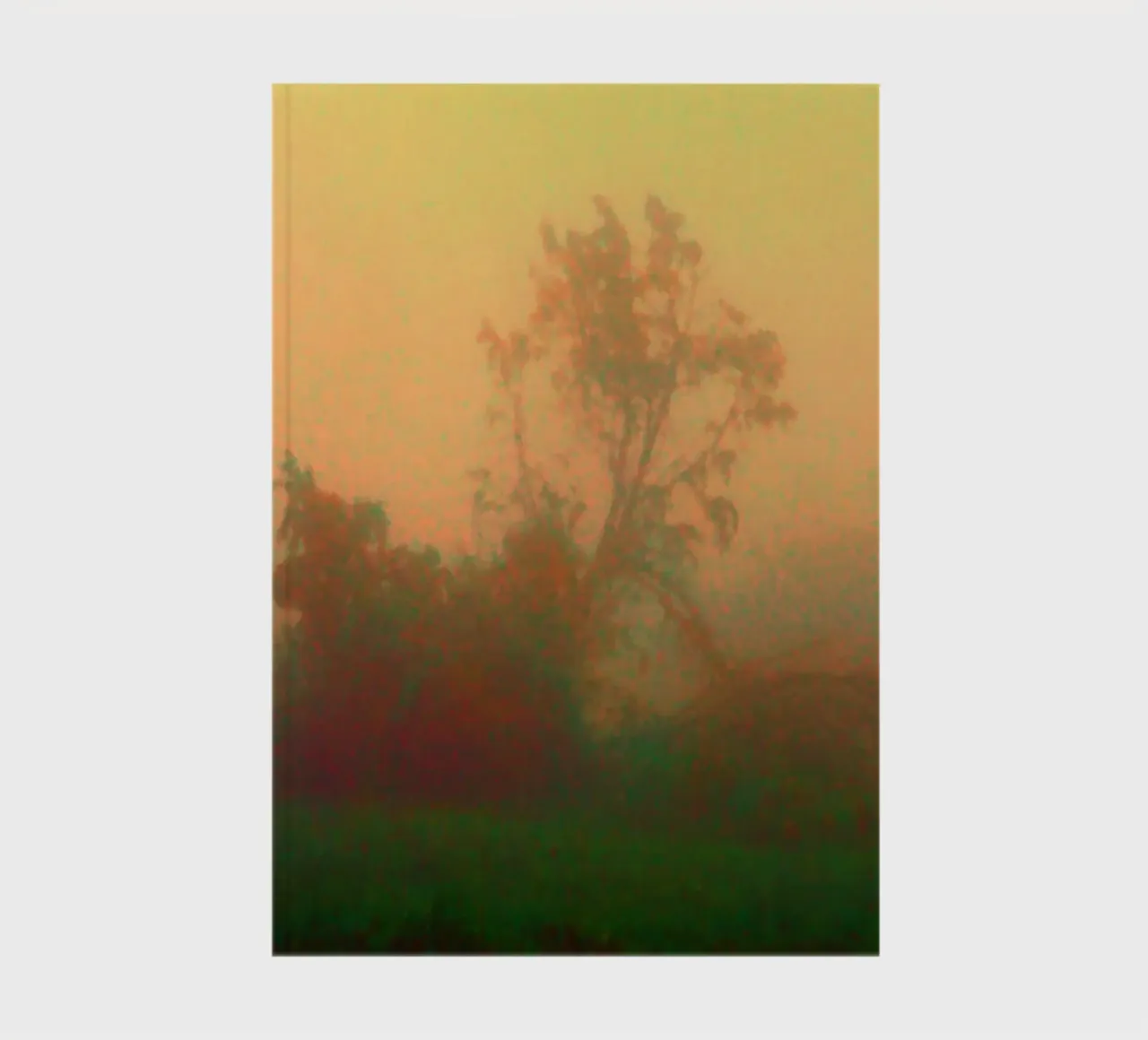 A lonely tree in the fog notebook by Something for you
