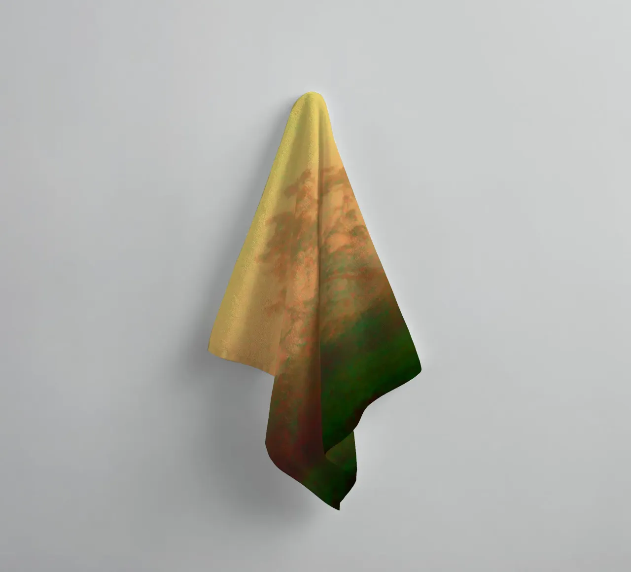 A lonely tree in the fog towel by Something for you