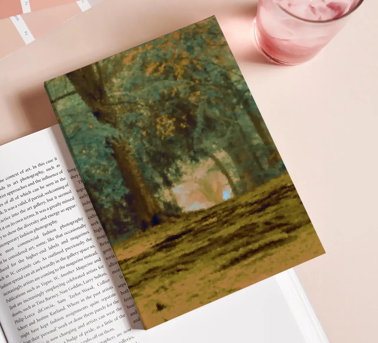 A path in the forest in summer notebook by Something for you