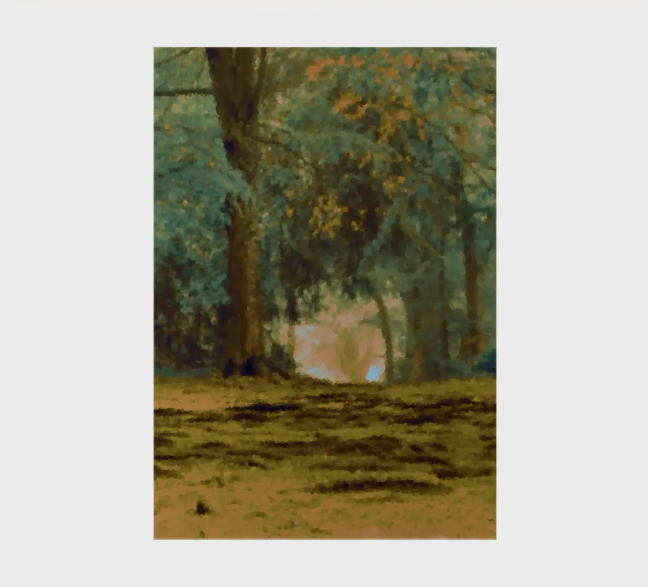 A path in the forest in summer notebook by Something for you