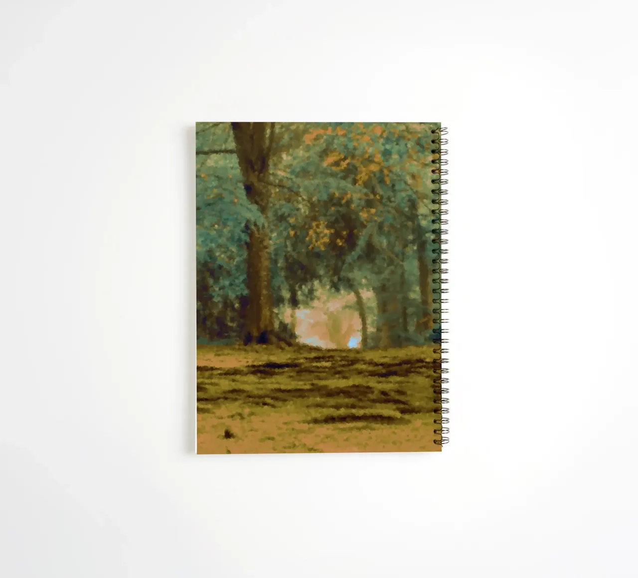 A path in the forest in summer spiral notebook by Something for you