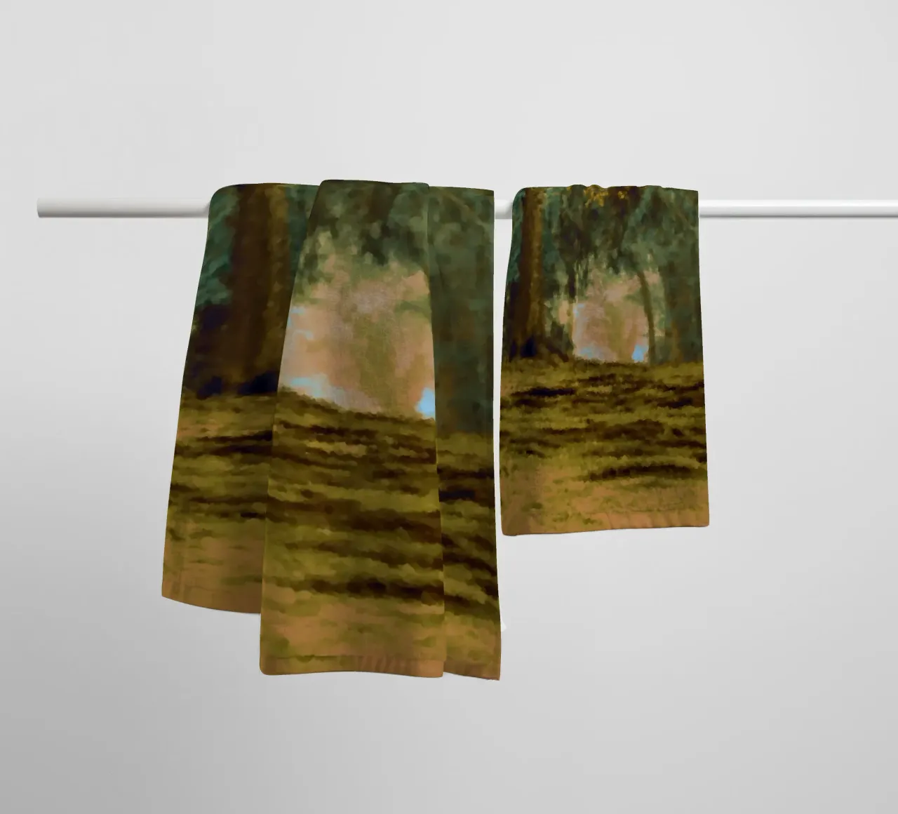 A path in the forest in summer towel by Something for you