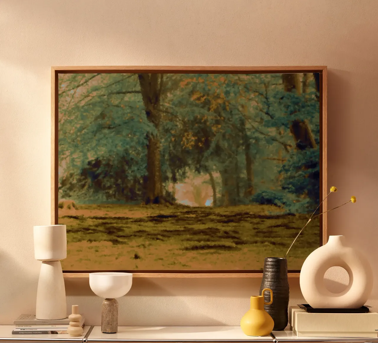 A path in the forest in summer canvas by Something for you