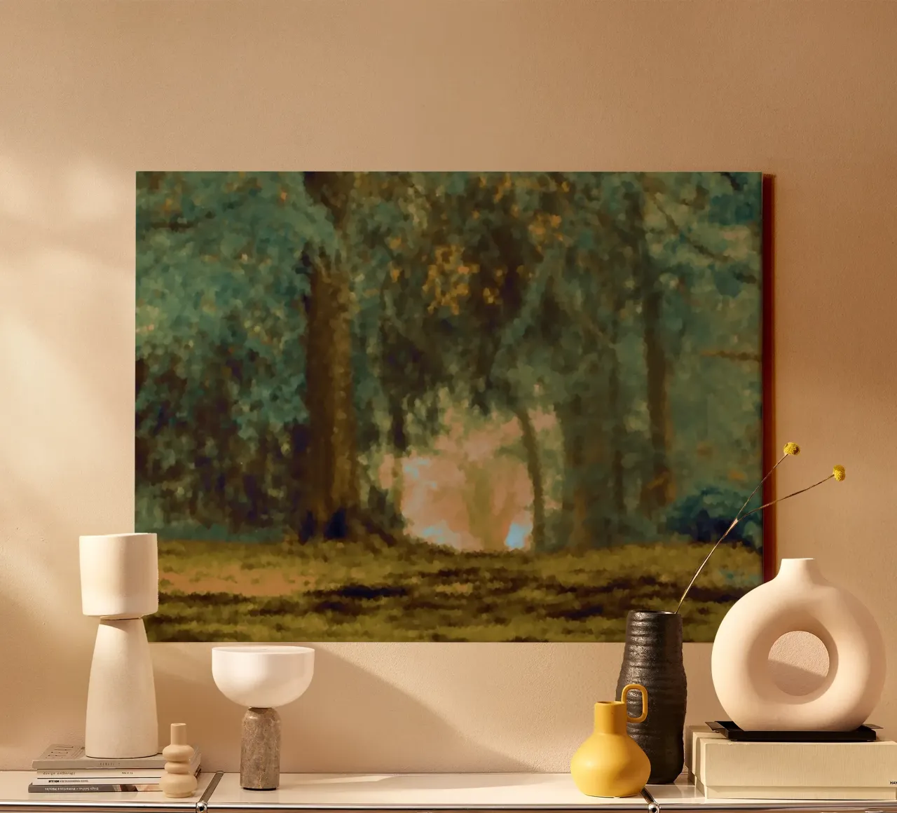 A path in the forest in summer canvas by Something for you