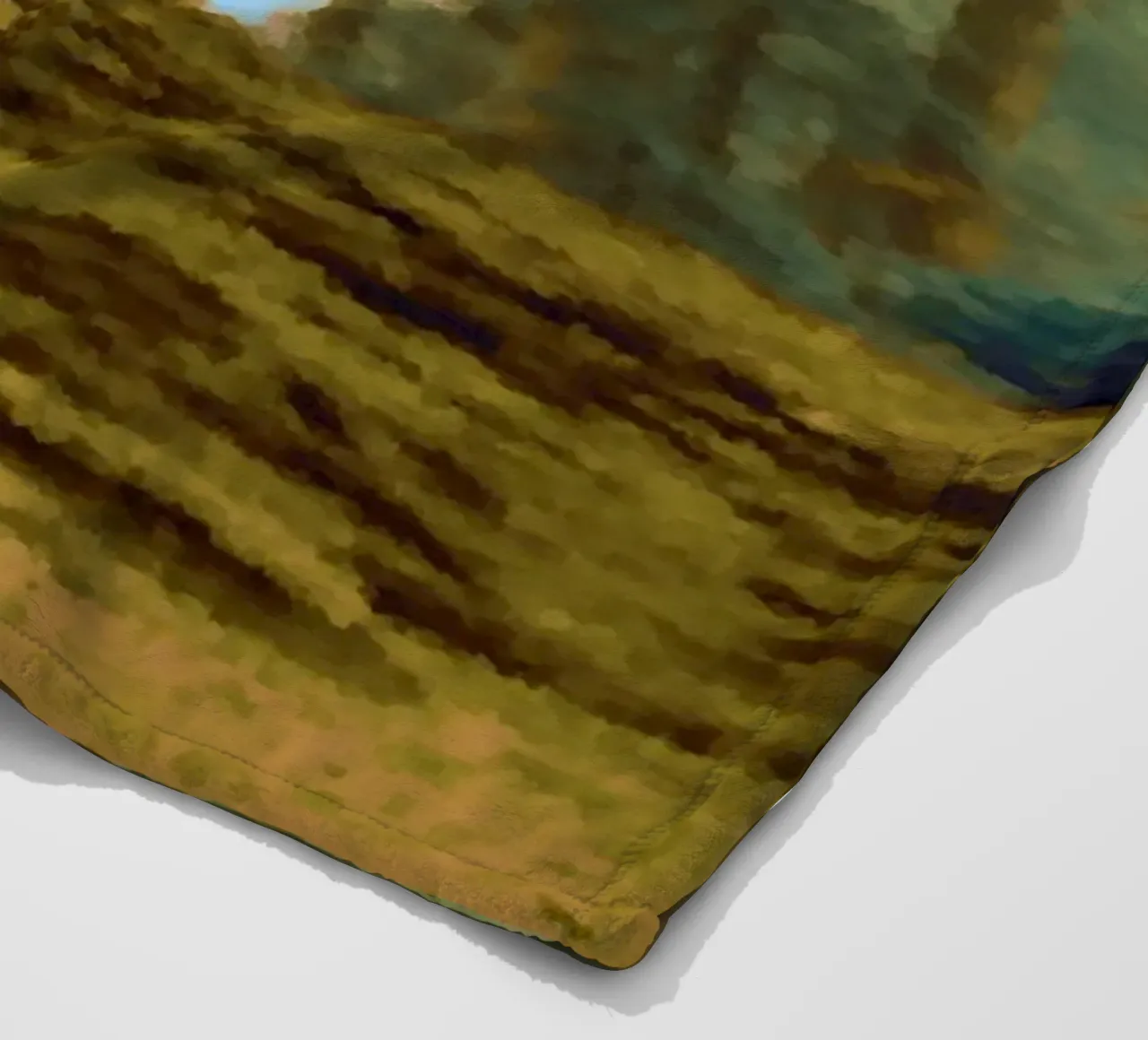A path in the forest in summer fleece blanket by Something for you
