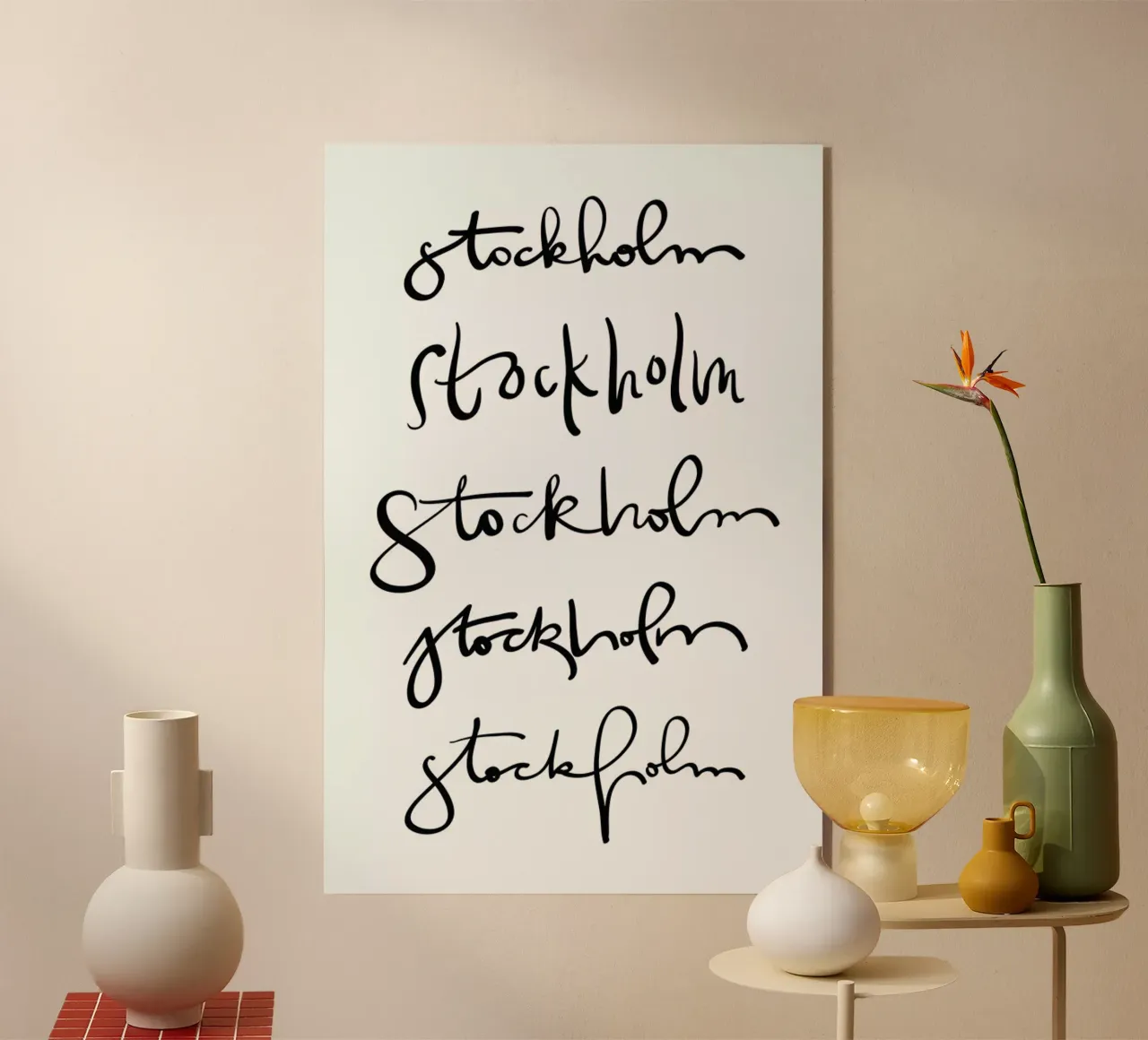 Stockholm plexiglass da Kristen Polsinelli