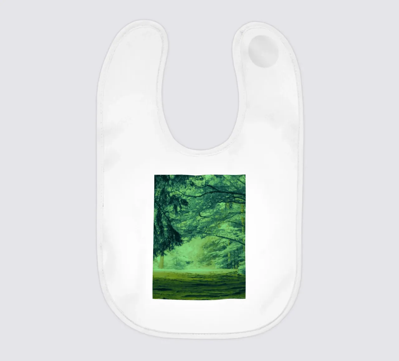 A path in the forest in summer baby bib by Something for you