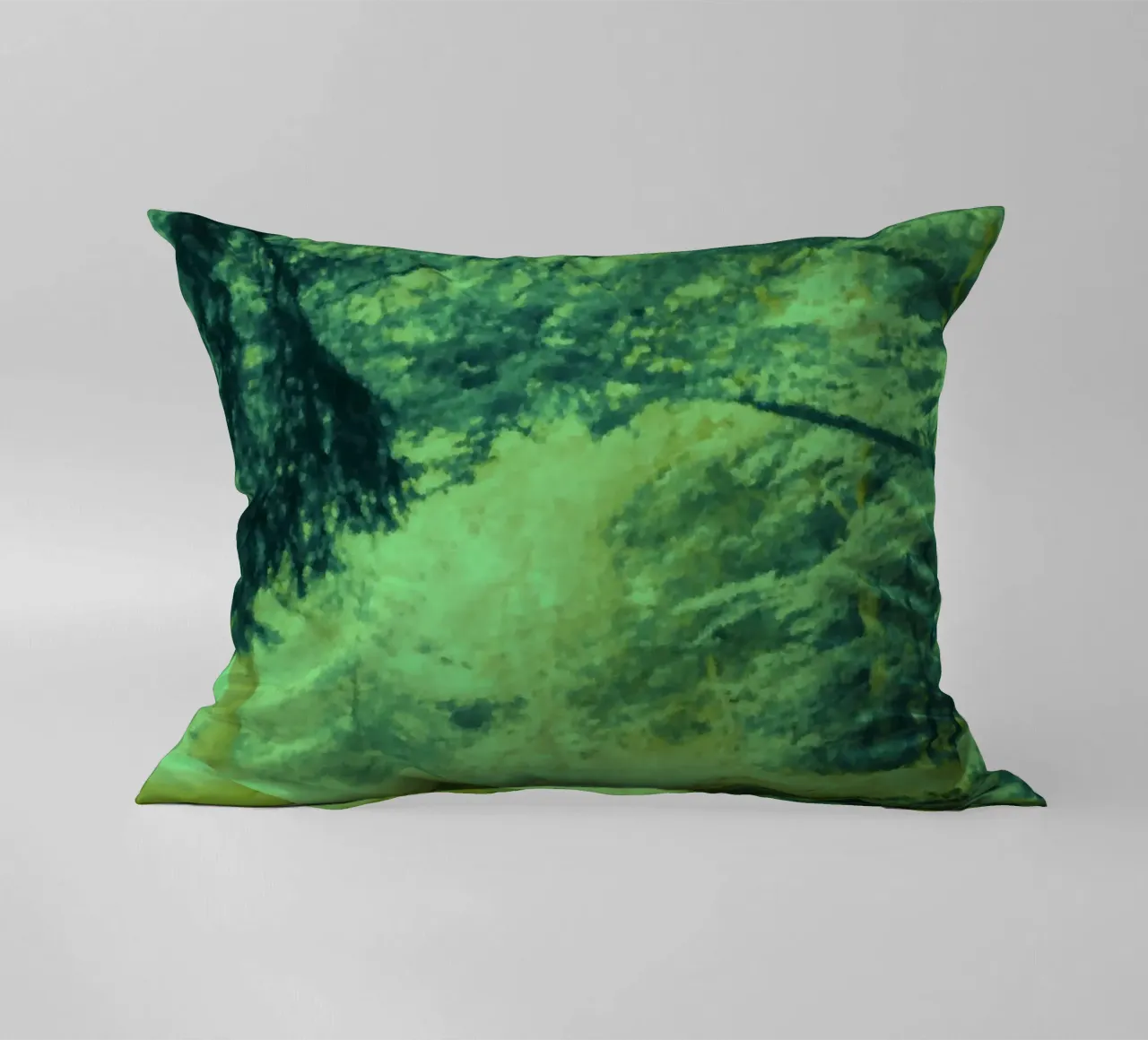 A path in the forest in summer decorative cushion by Something for you