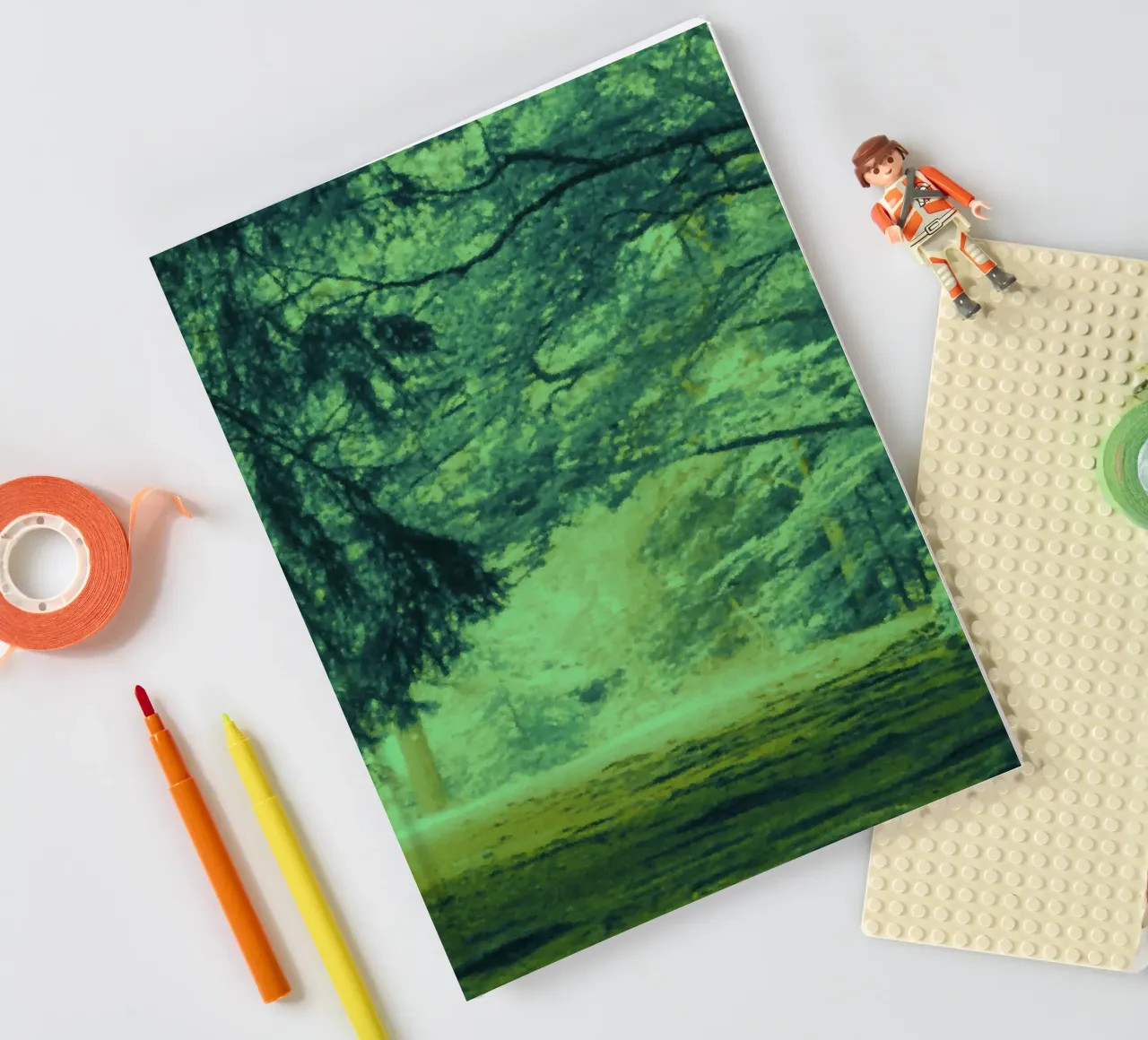 Un sentiero nella foresta in estate diario da Something for you