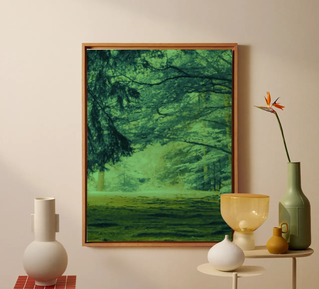 A path in the forest in summer canvas by Something for you