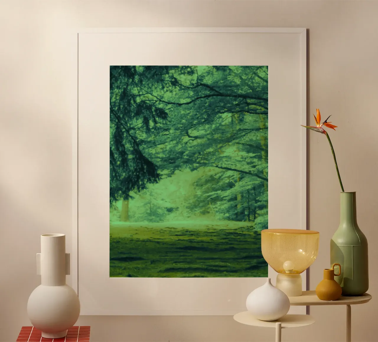 Ein Weg im Wald im Sommer Hahnemühle von Something for you