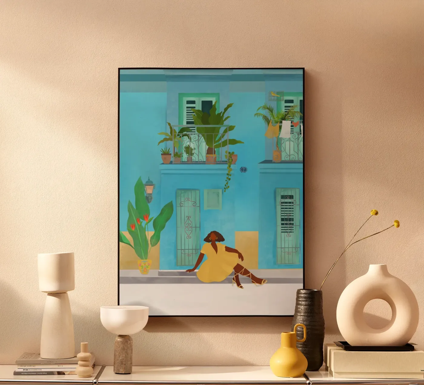 Cuban Chick acrylic glass by PetrArts