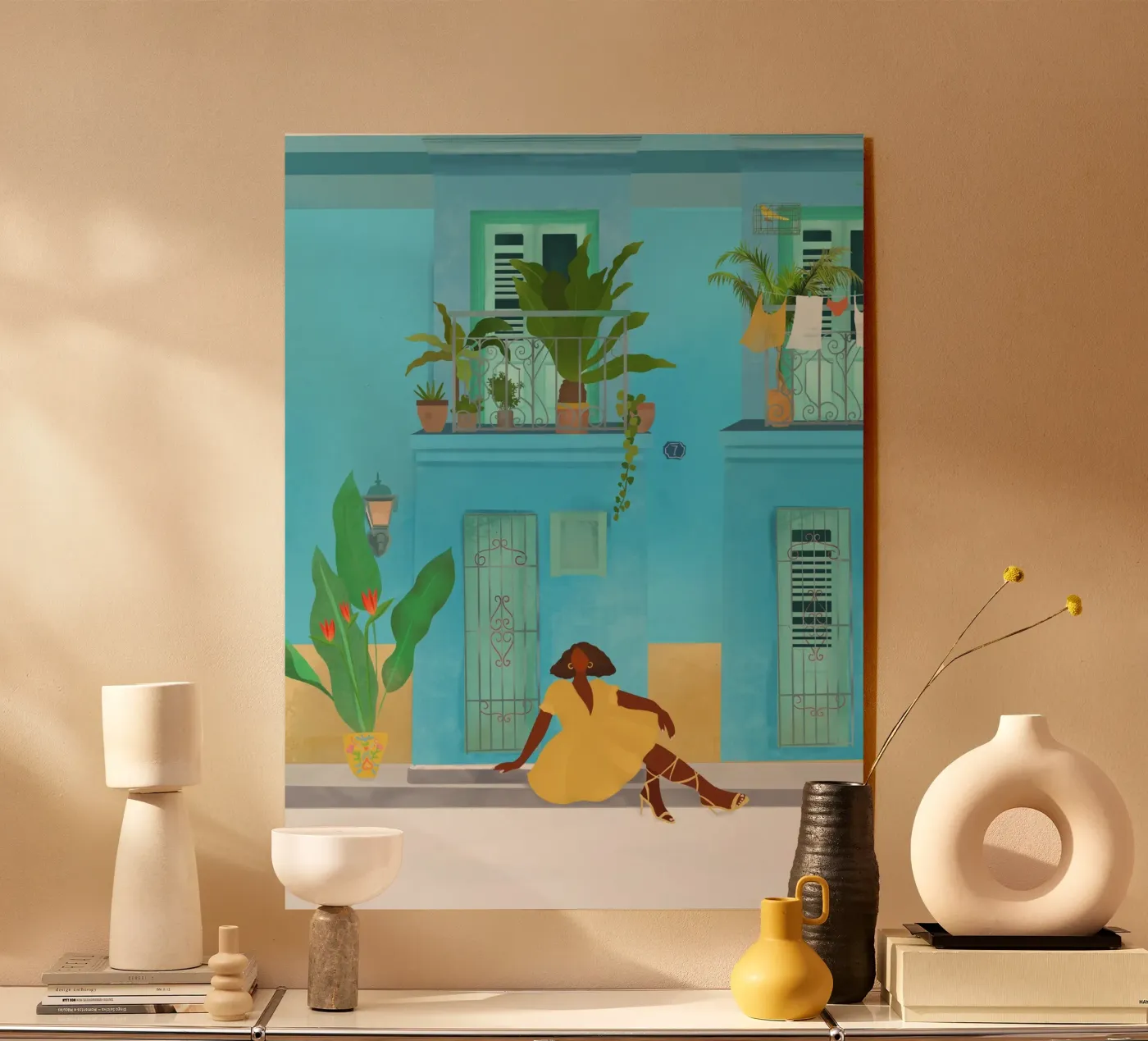 Cuban Chick acrylic glass by PetrArts