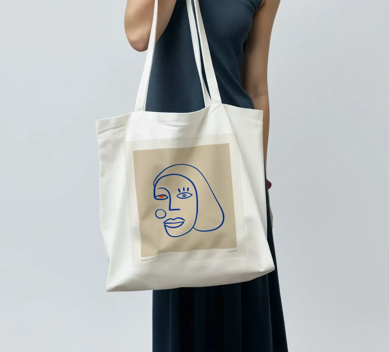 Art Print No 25 borsa in juta da treechild