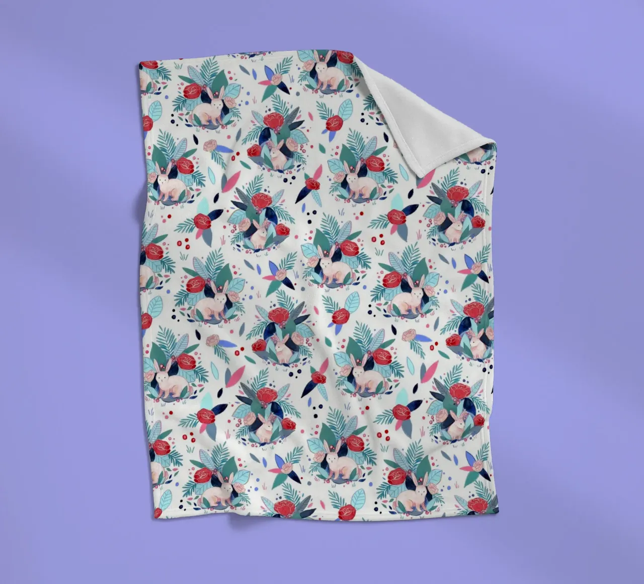 Fantom Fifi Art - Hasen Muster coperta in pile da The Artcircle