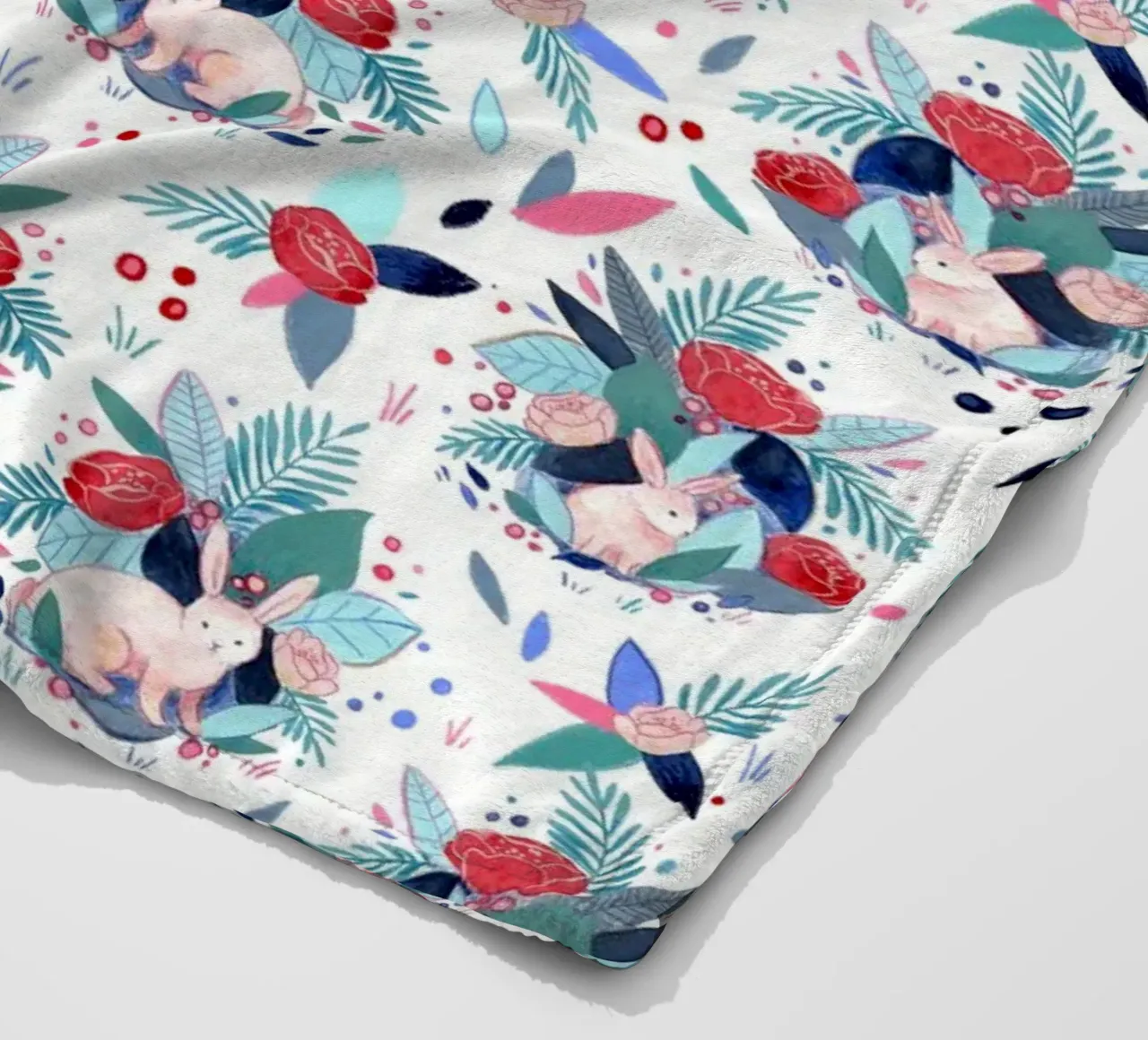 Fantom Fifi Art - Hasen Muster coperta in pile da The Artcircle