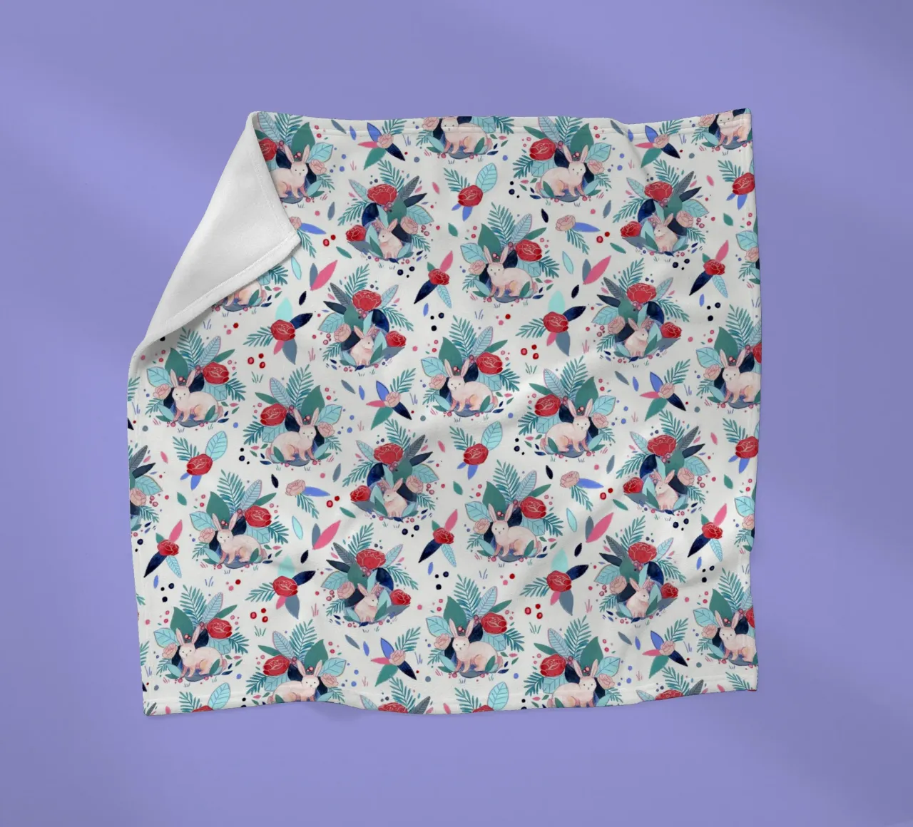 Fantom Fifi Art - Hasen Muster coperta in pile da The Artcircle
