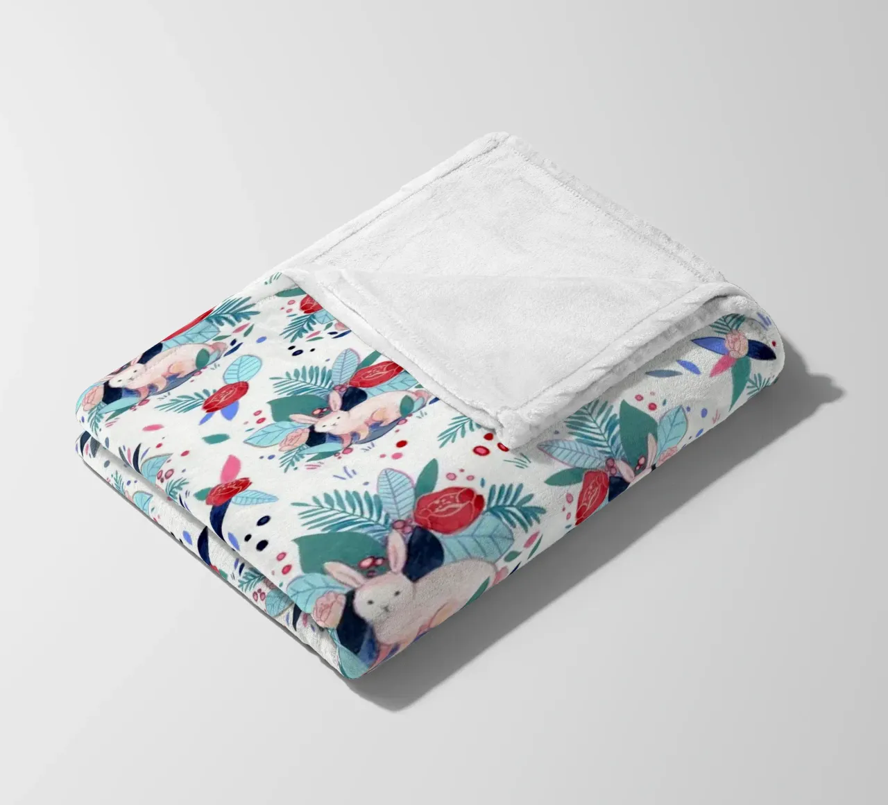 Fantom Fifi Art - Hasen Muster coperta in pile da The Artcircle