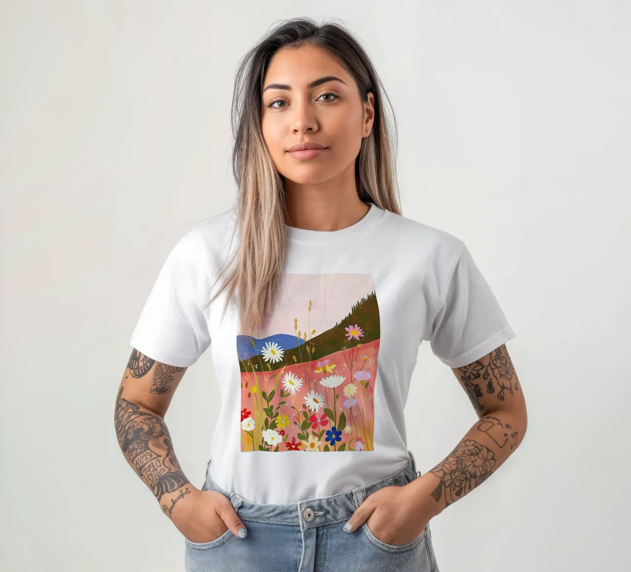 Armonia dei fiori selvatici in primavera t-shirt da DaarbyN