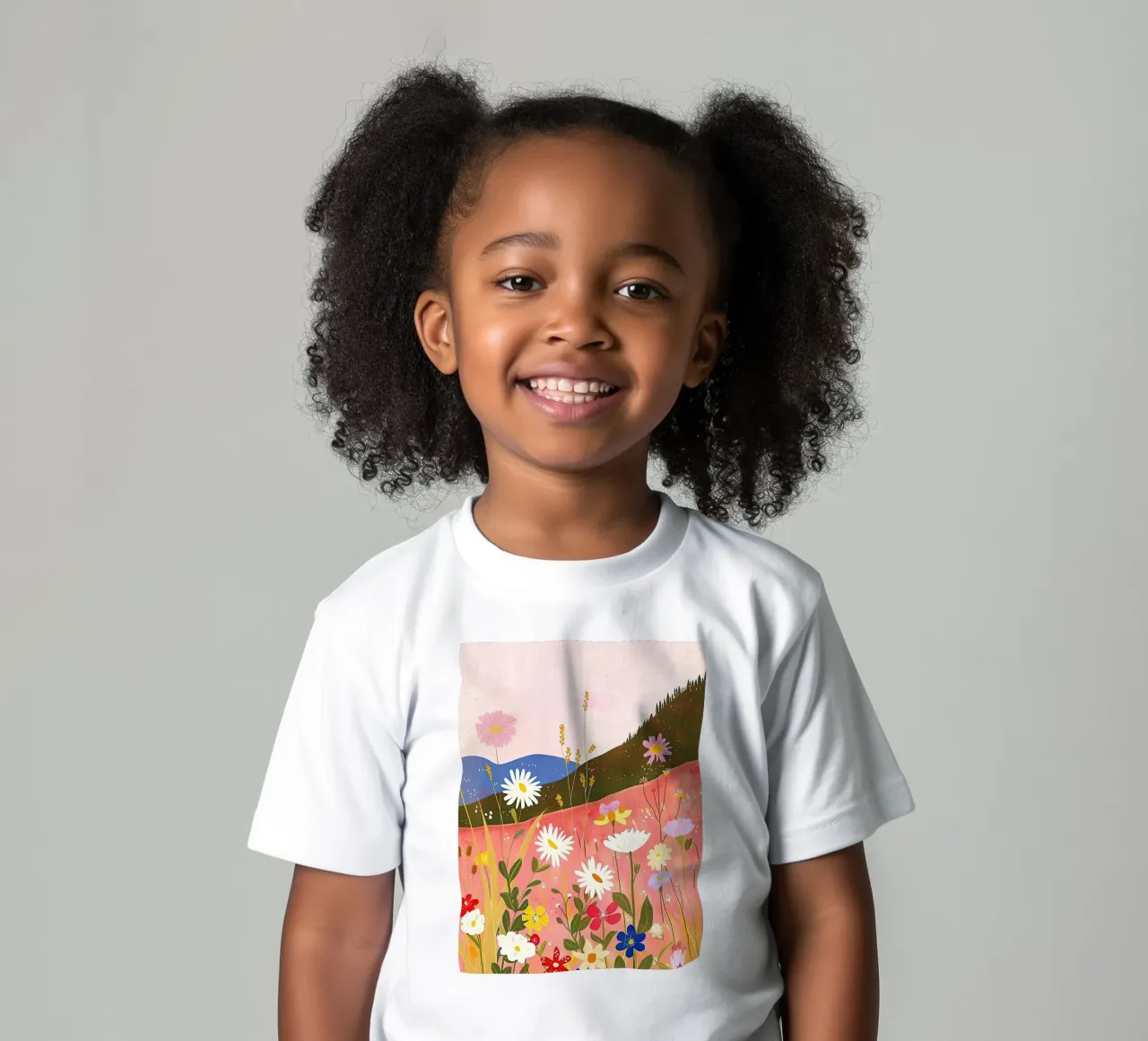 Wildflower Harmony in Spring kids t-shirt by DaarbyN