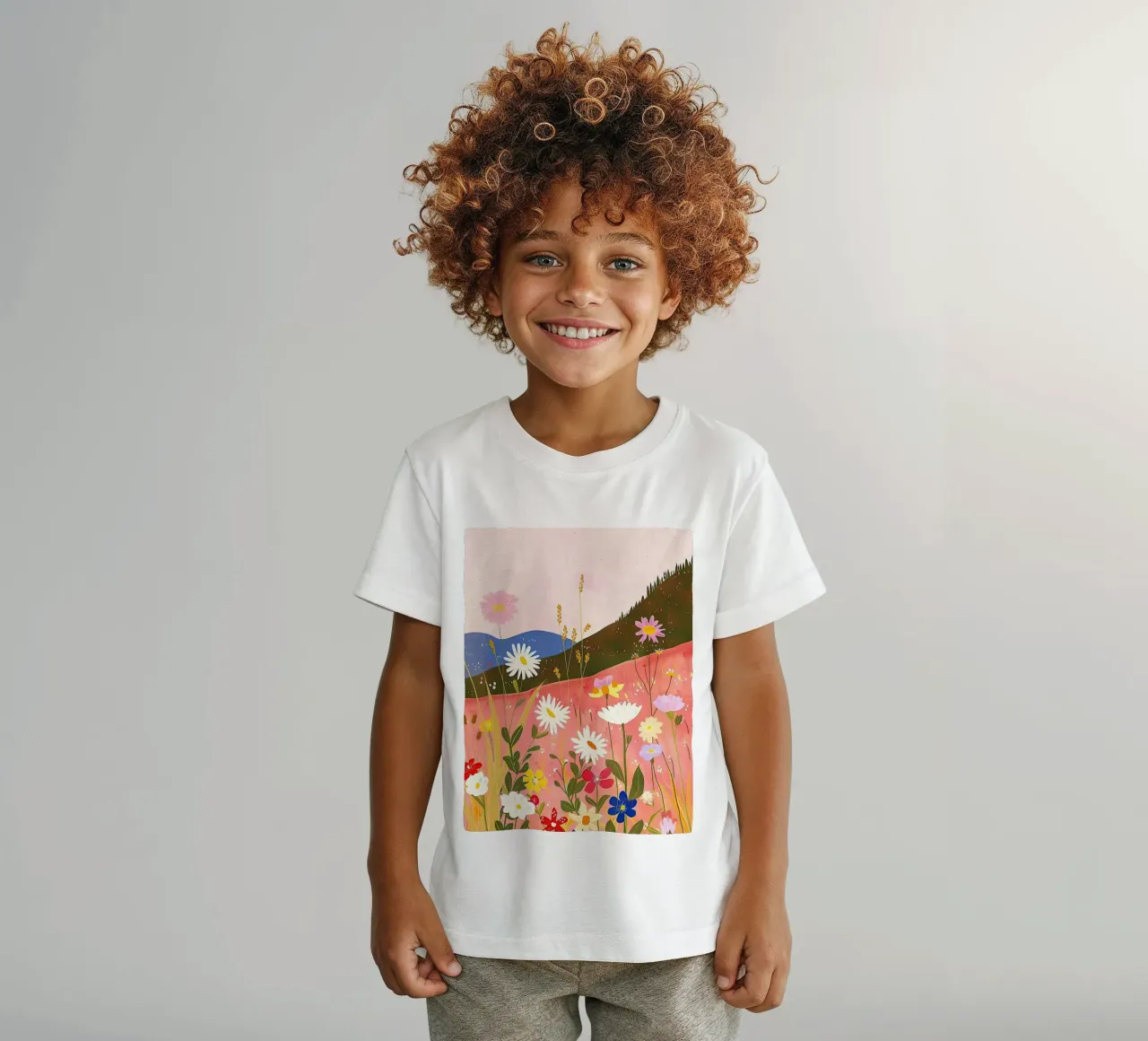 Wildflower Harmony in Spring kids t-shirt by DaarbyN