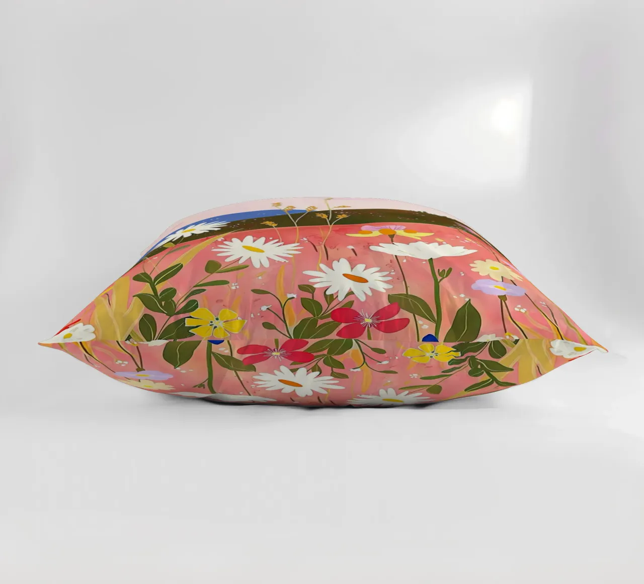 Wildflower Harmony in Spring decorative cushion by DaarbyN