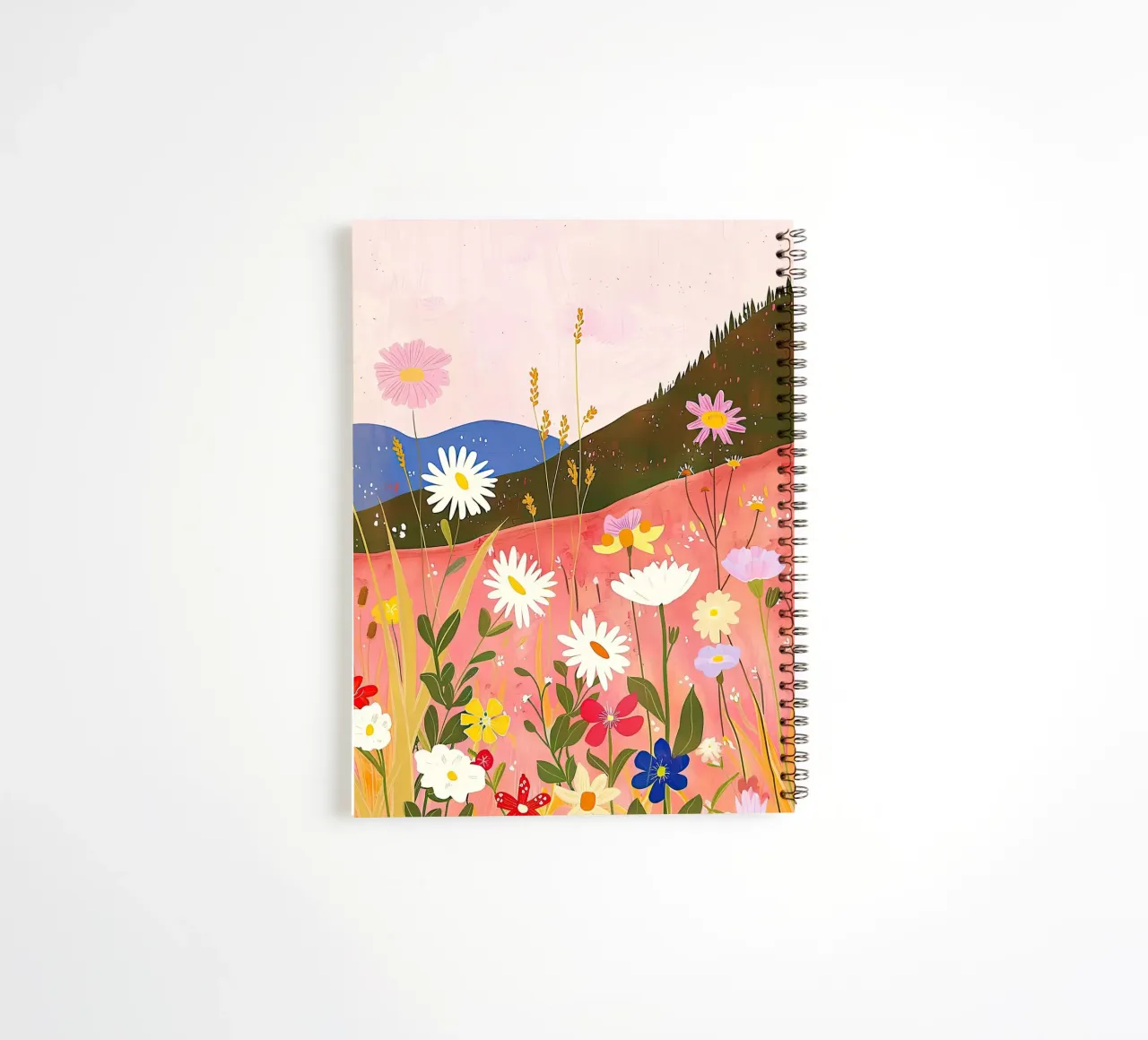 Wildflower Harmony in Spring spiral notebook by DaarbyN