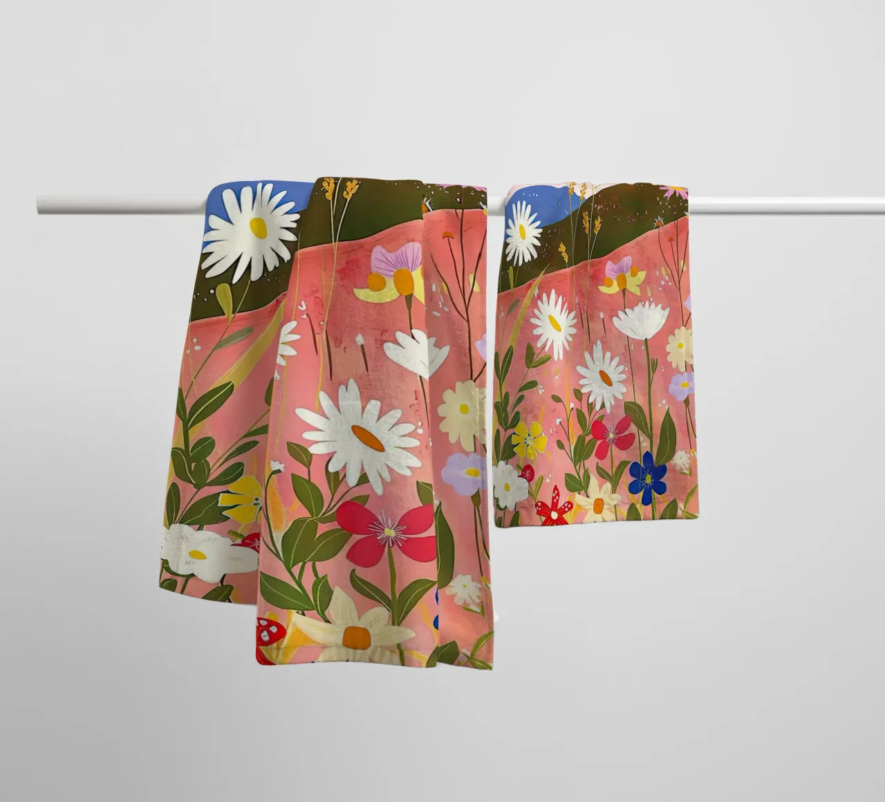 Armonia dei fiori selvatici in primavera asciugamano da bagno da DaarbyN