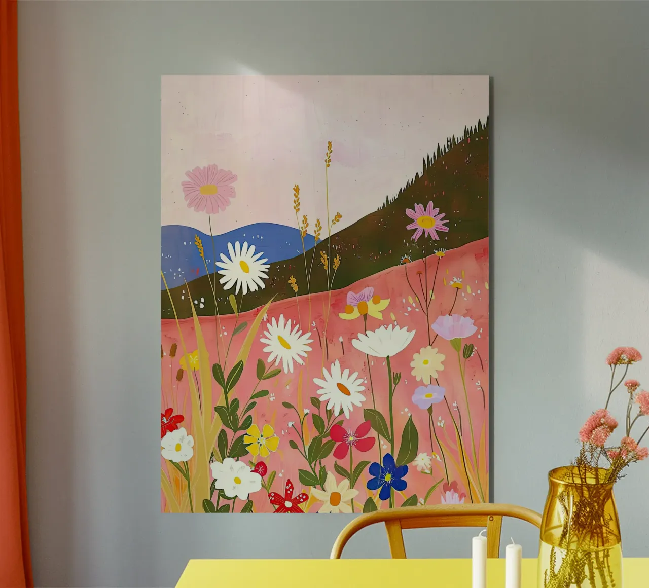 Armonia dei fiori selvatici in primavera alluminio dibond da DaarbyN