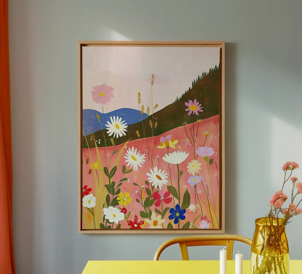 Wildflower Harmony in Spring canvas by DaarbyN