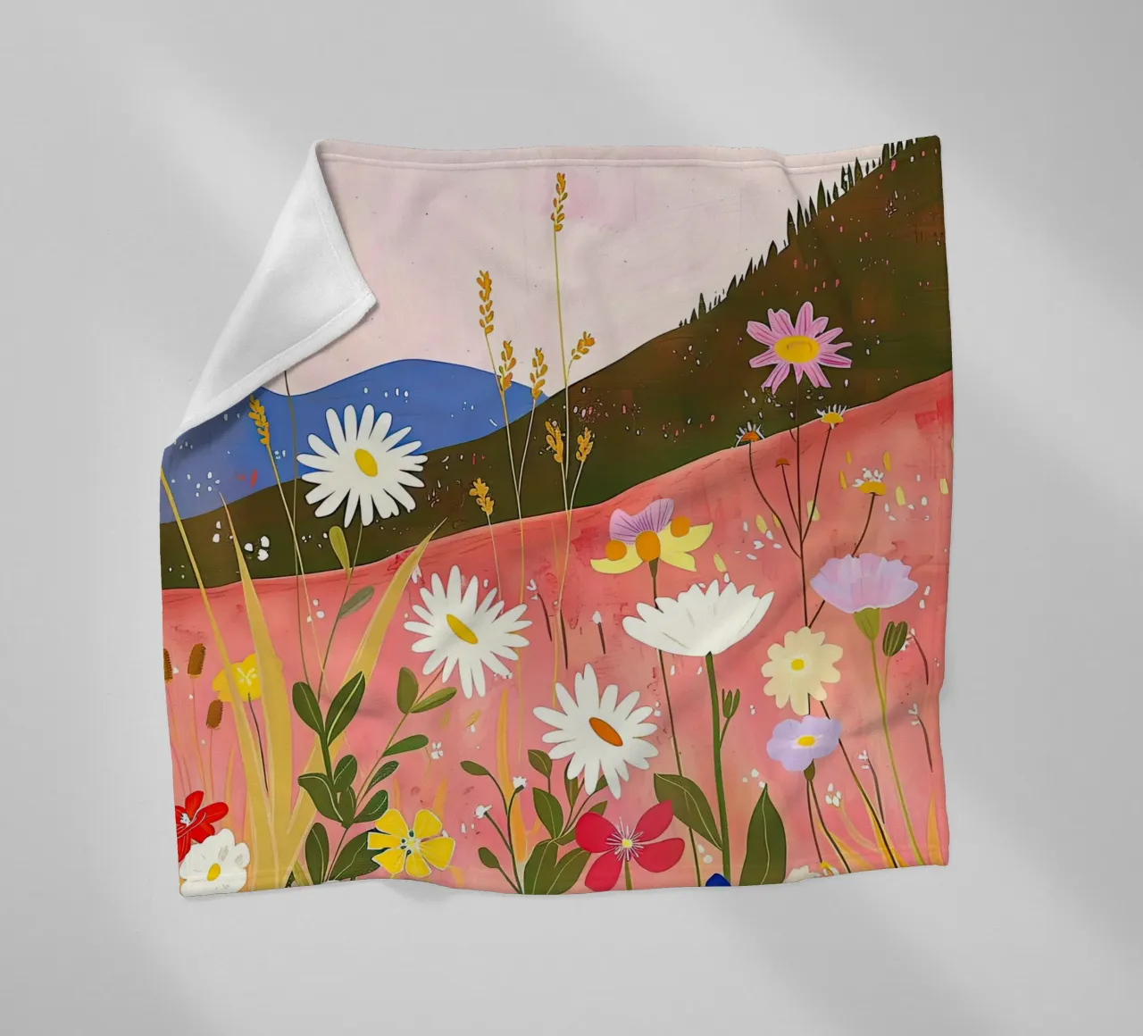 Wildflower Harmony in Spring fleece blanket by DaarbyN