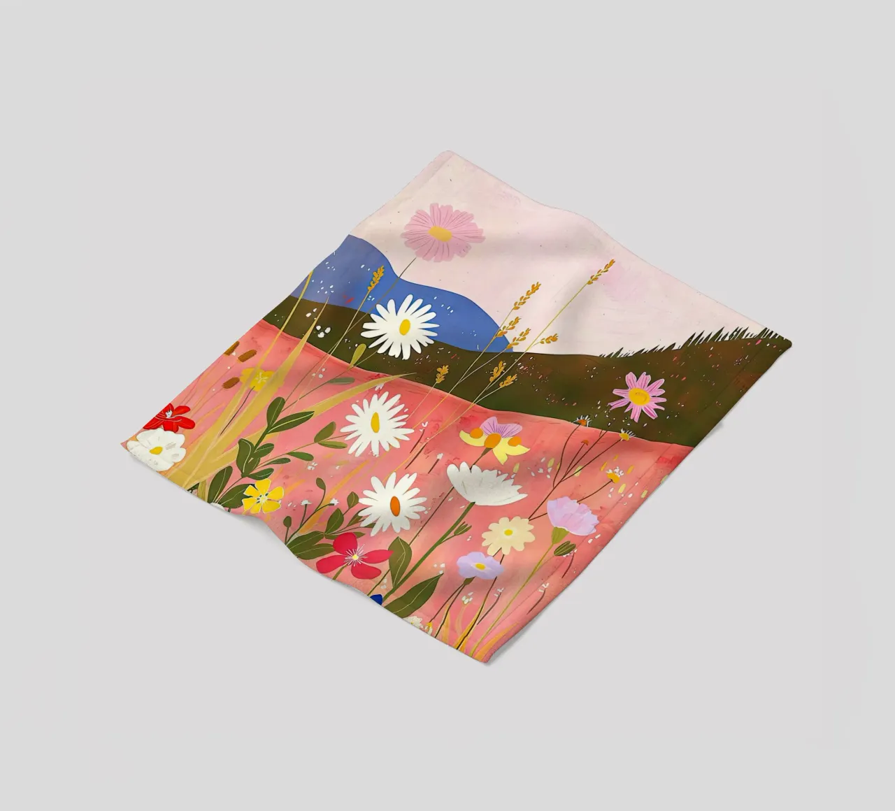 Wildflower Harmony in Spring fleece blanket by DaarbyN
