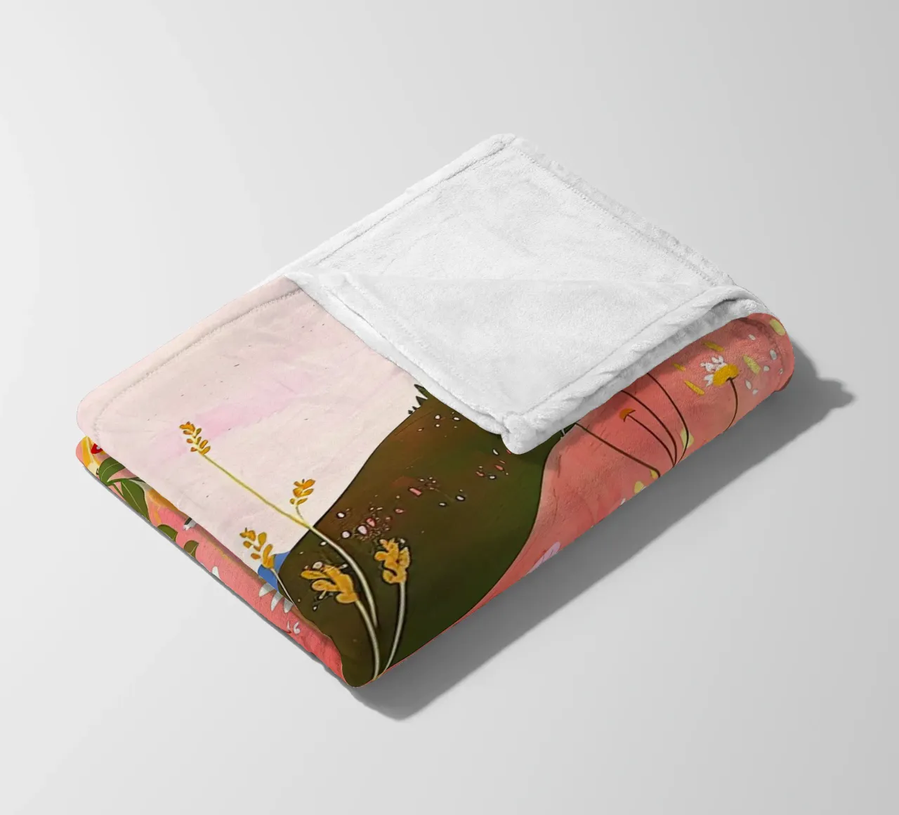 Wildflower Harmony in Spring fleece blanket by DaarbyN