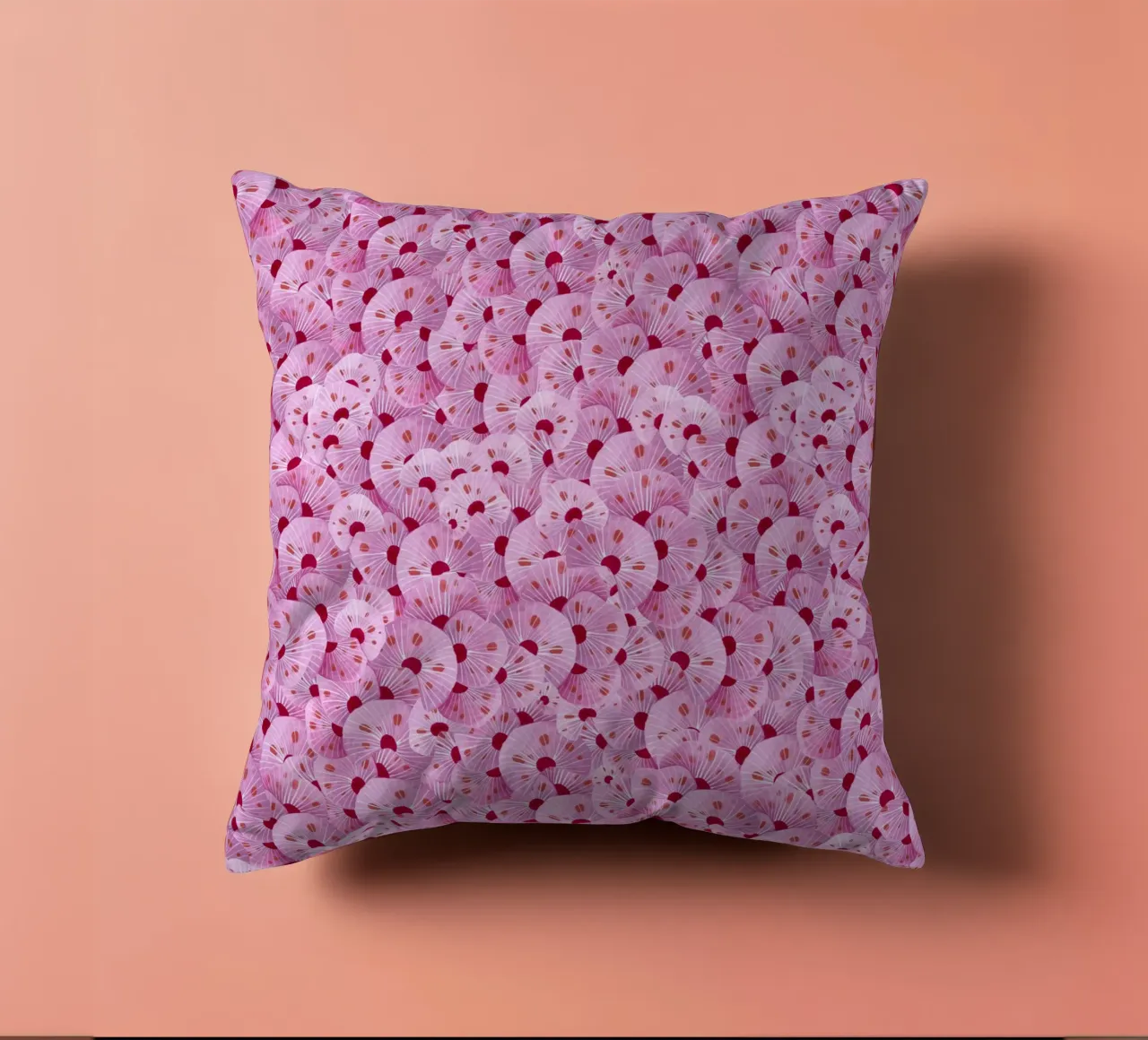 Fantom Fifi Art - Korallenmuster Pink cuscino da The Artcircle