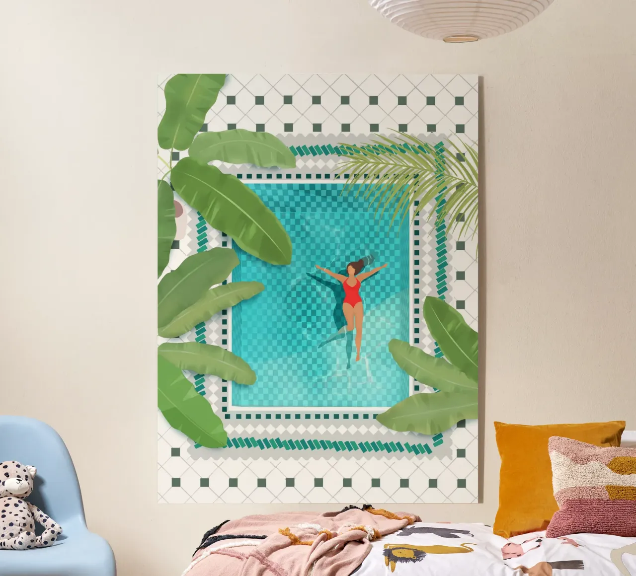 Pool Lady acrylic glass by PetrArts