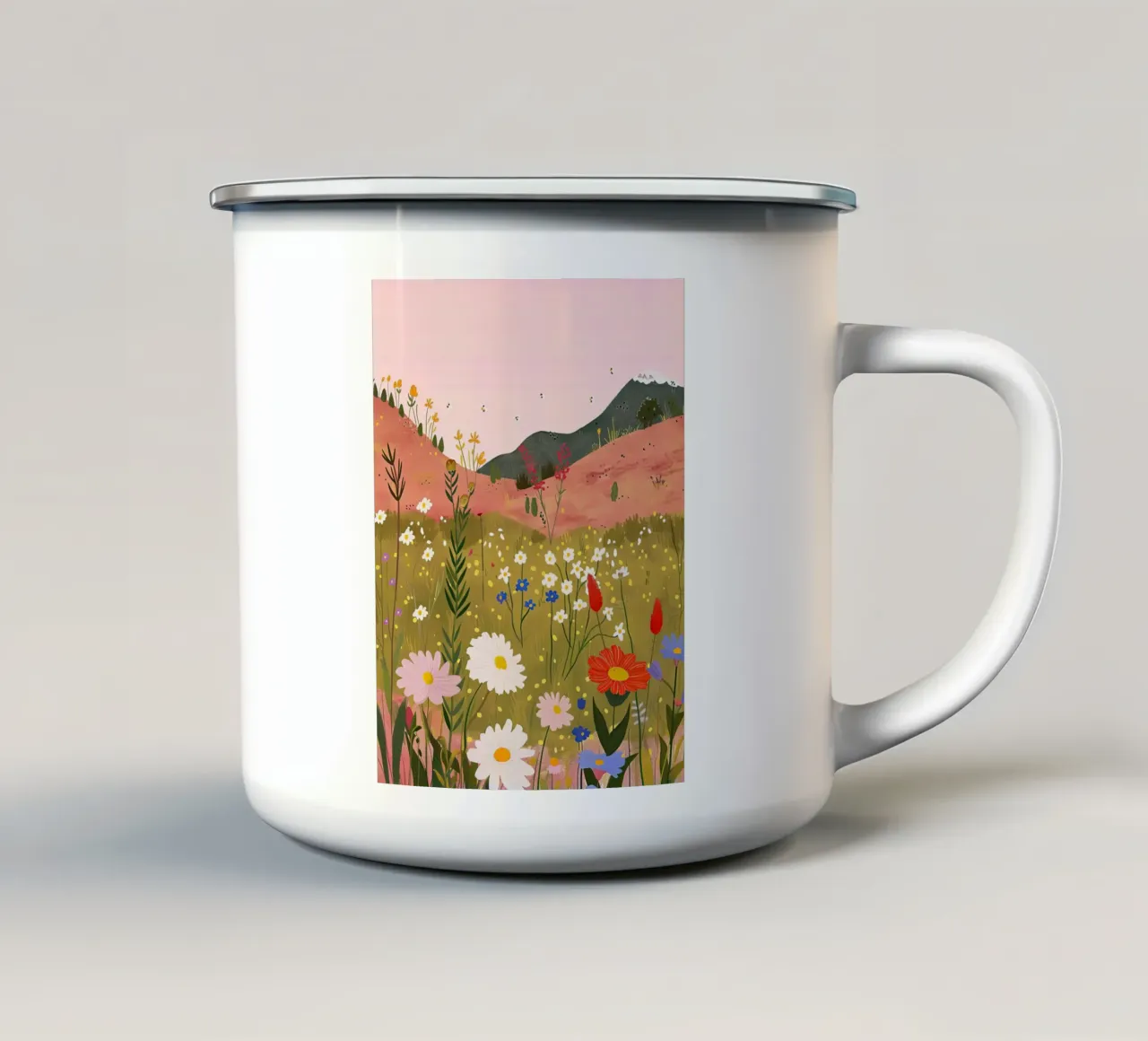 Fiori nella valle tazza in smalto da DaarbyN