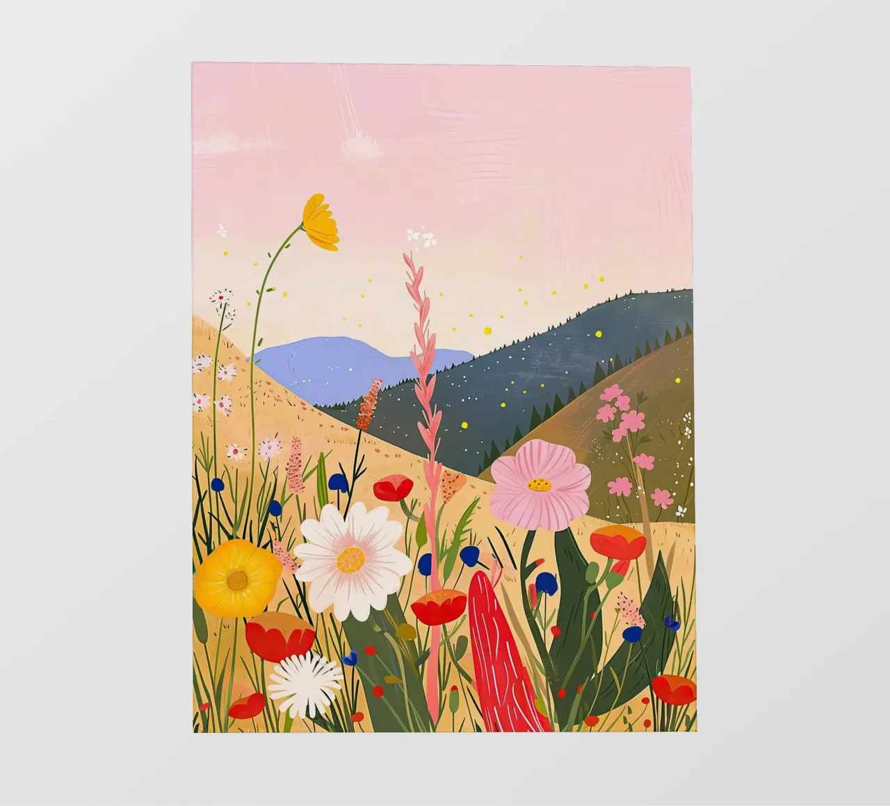 Campo di fiori colorati telo in pvc da DaarbyN