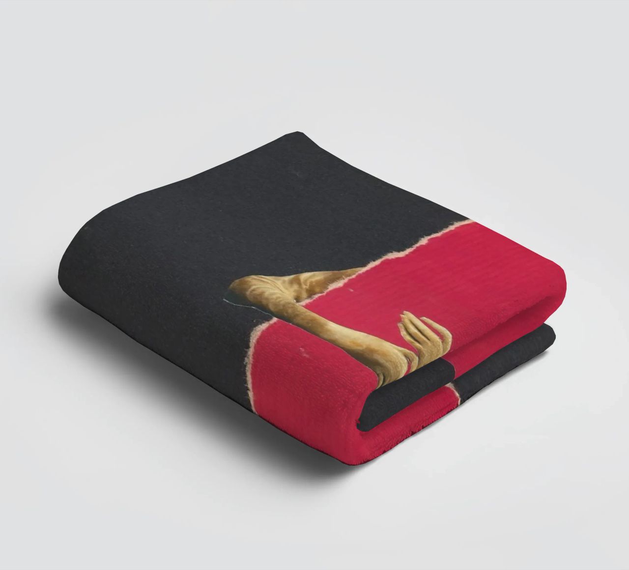 Hold Behind Torn towel by Carlos Quitério