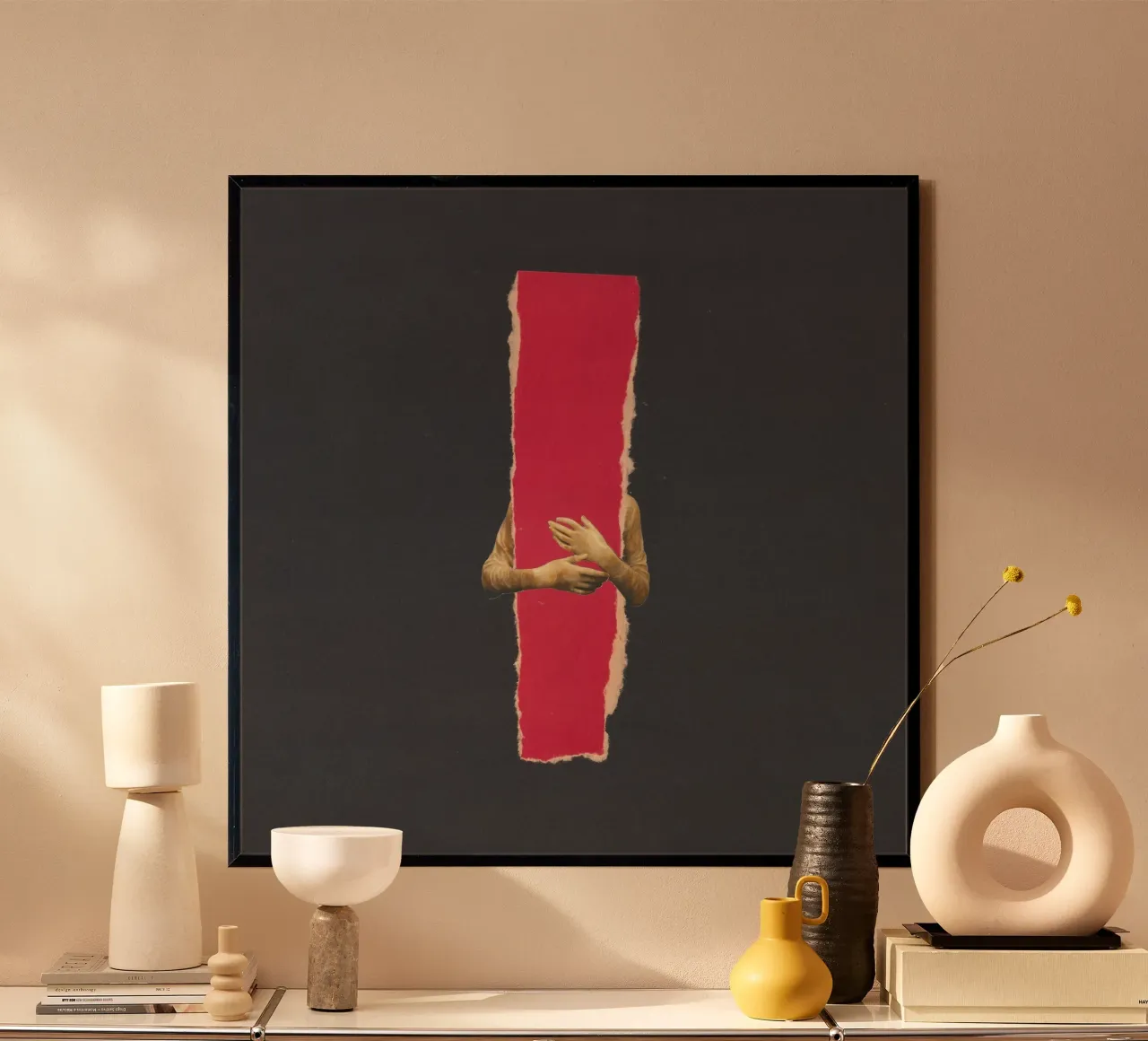 Hold Behind Torn poster da Carlos Quitério