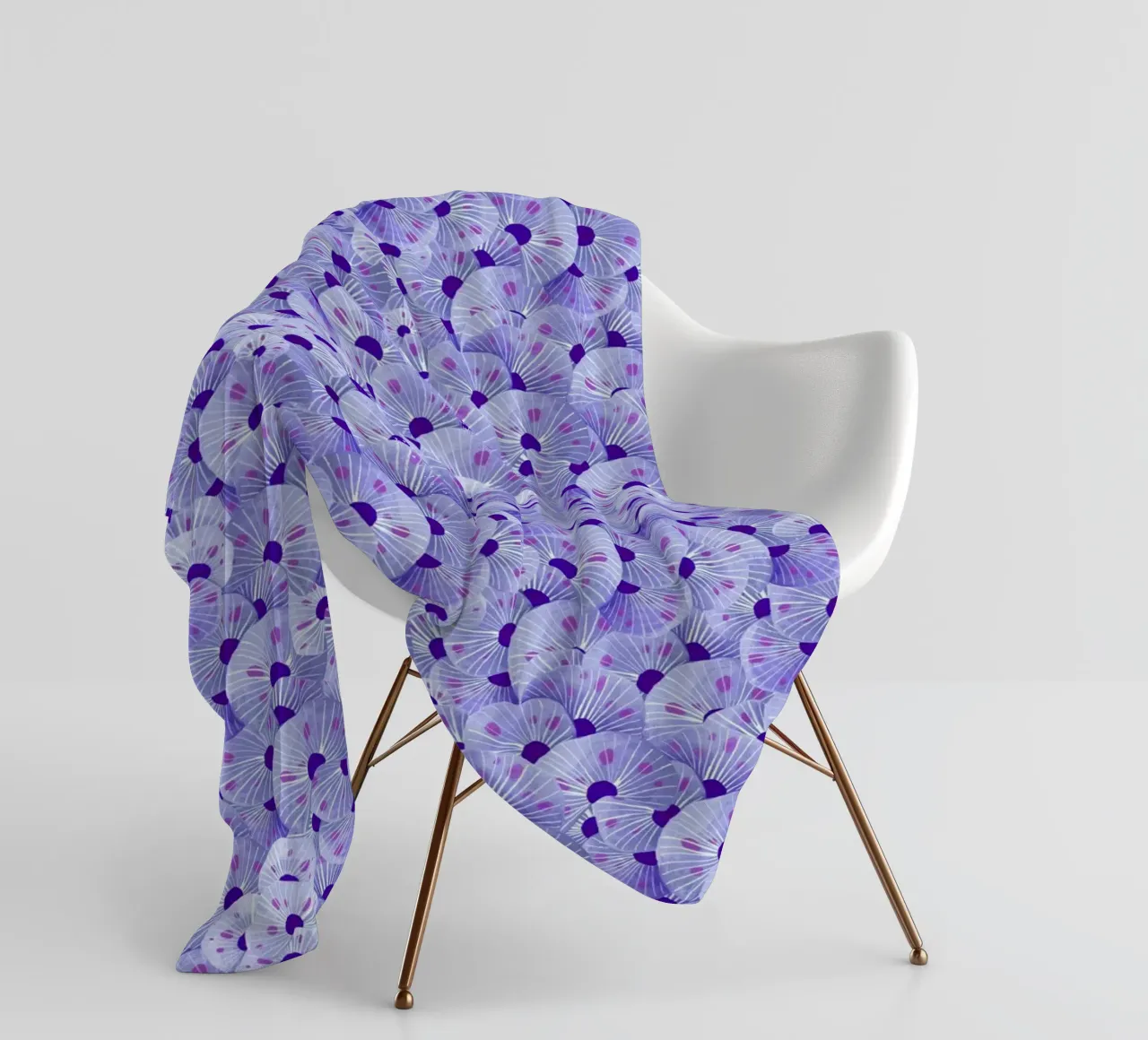 Fantom Fifi Art - Korallenmuster Lila coperta in pile da The Artcircle