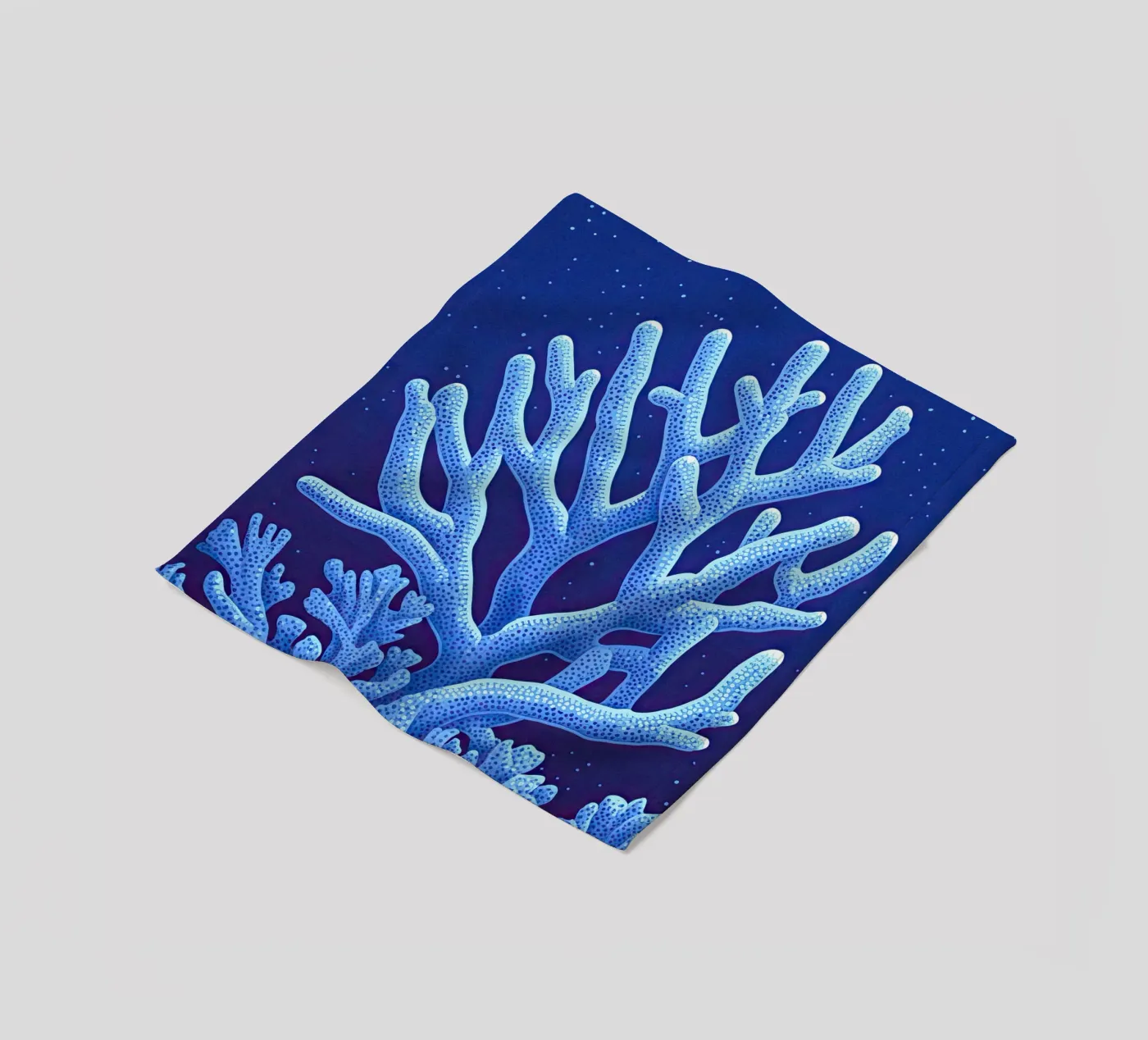 Midnight Corals Fleecedecke von The Sea