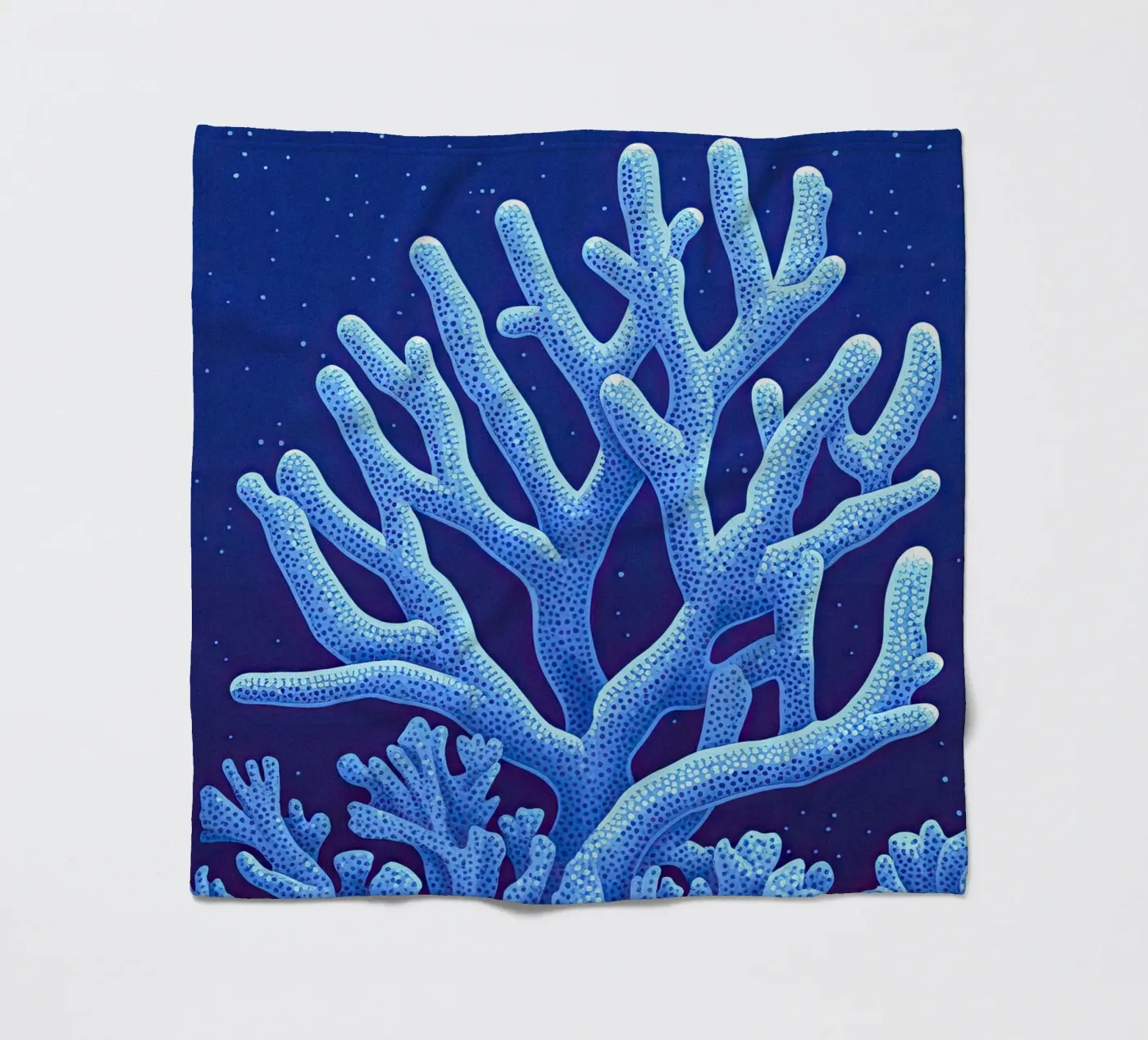 Midnight Corals Fleecedecke von The Sea