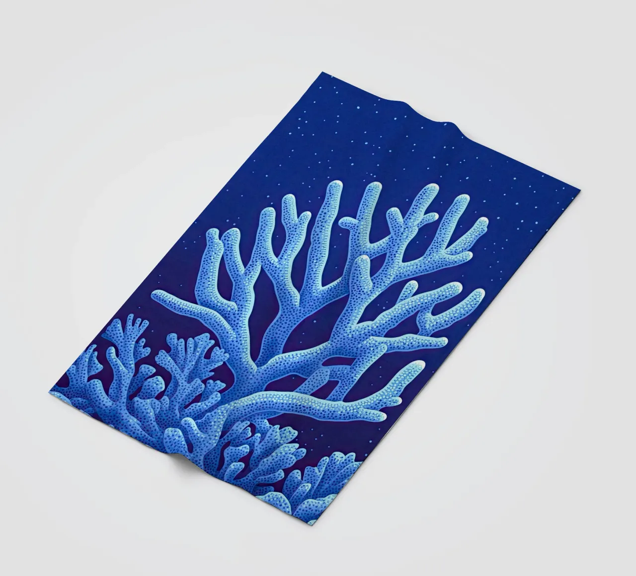 Midnight Corals fleece blanket by The Sea