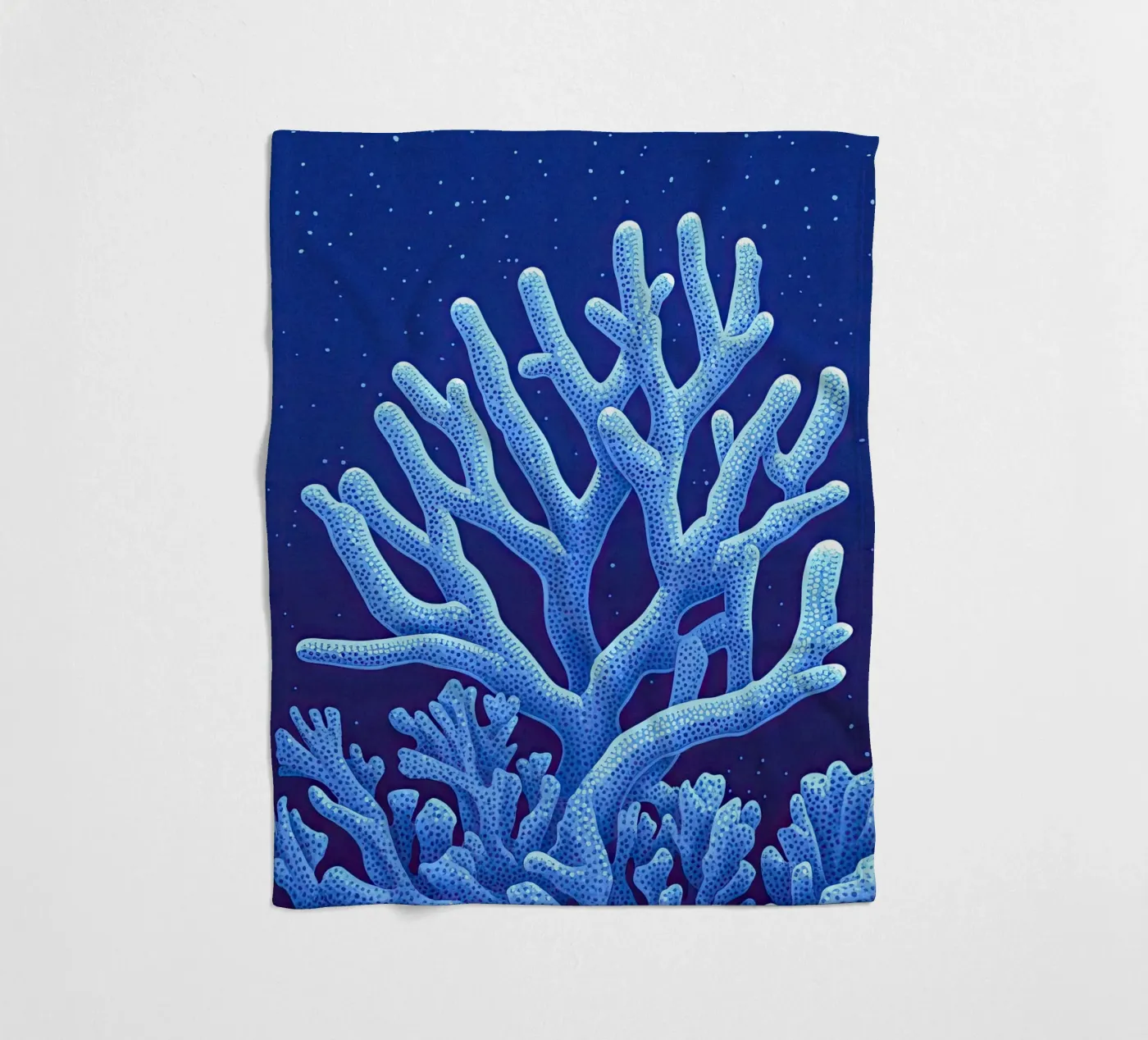 Midnight Corals Fleecedecke von The Sea